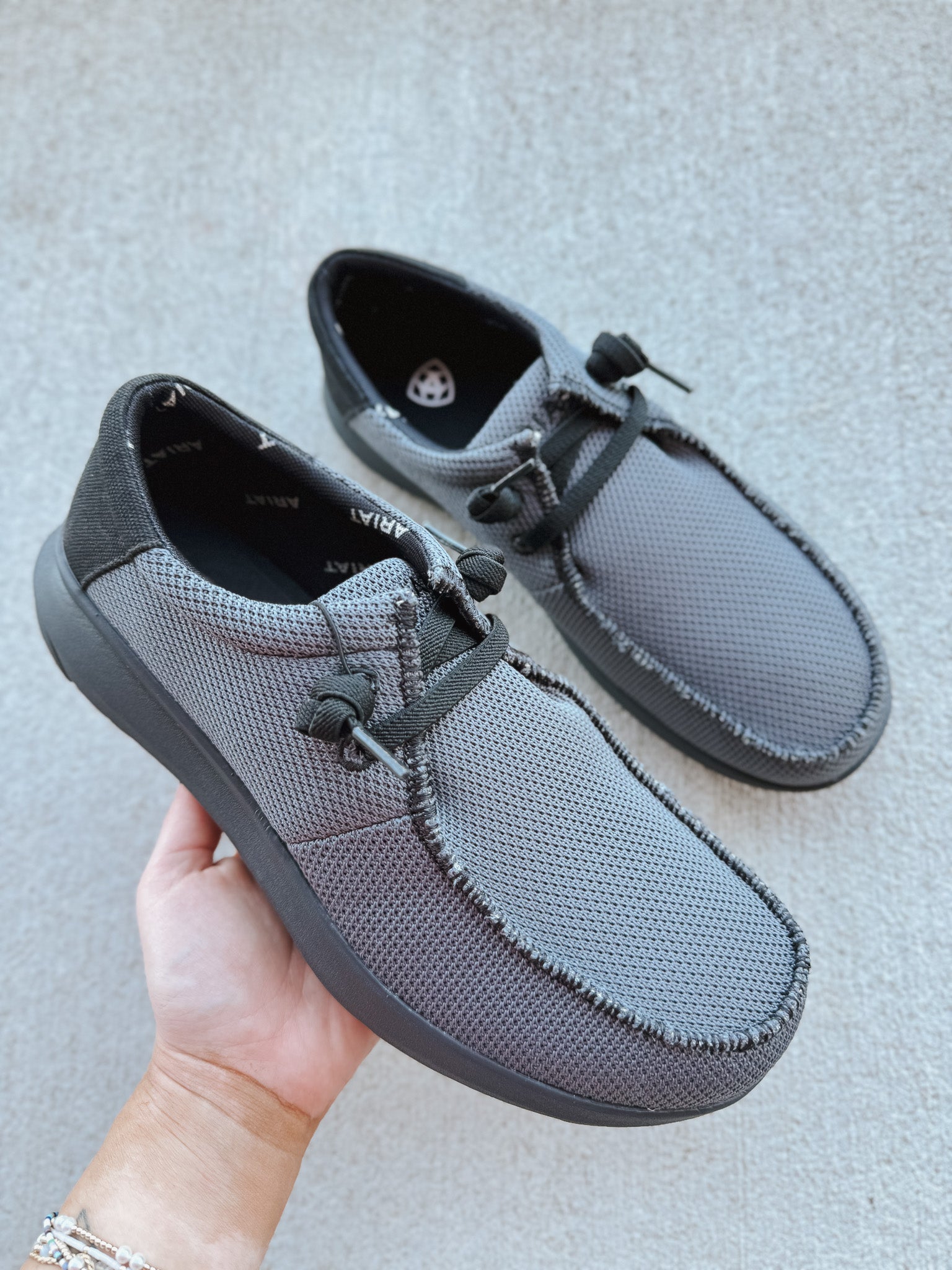 Men's Ariat Hilo Heathered Smoke