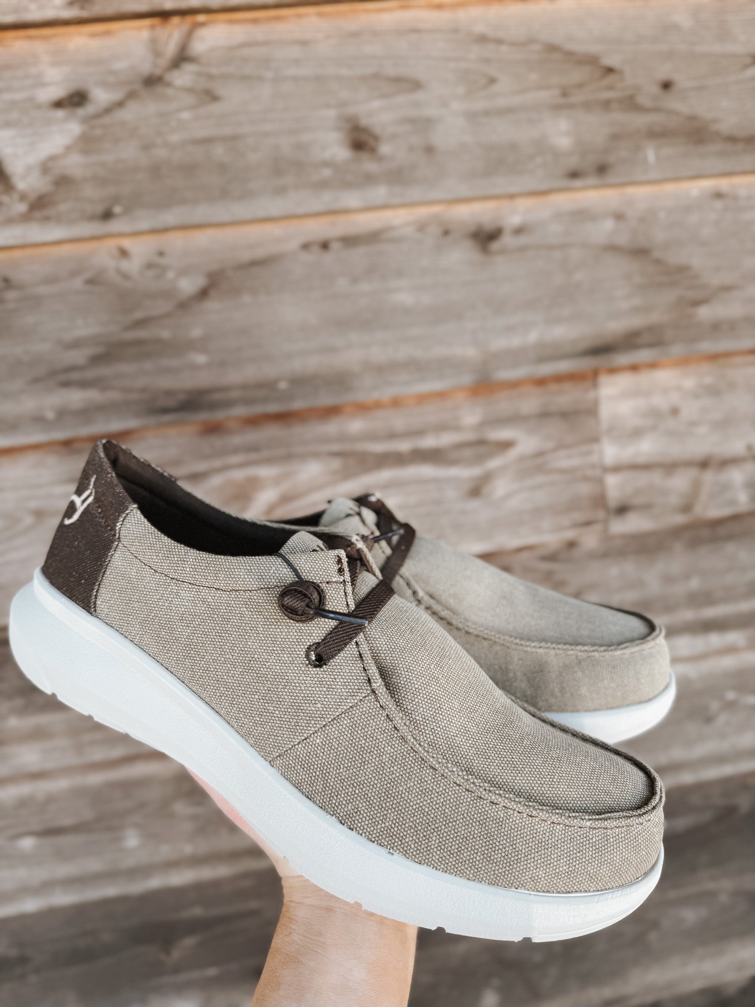 Men's Ariat Hilo Stretch Lace Tan Deer Skull