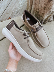 Men's Ariat Hilo Stretch Lace Tan Deer Skull