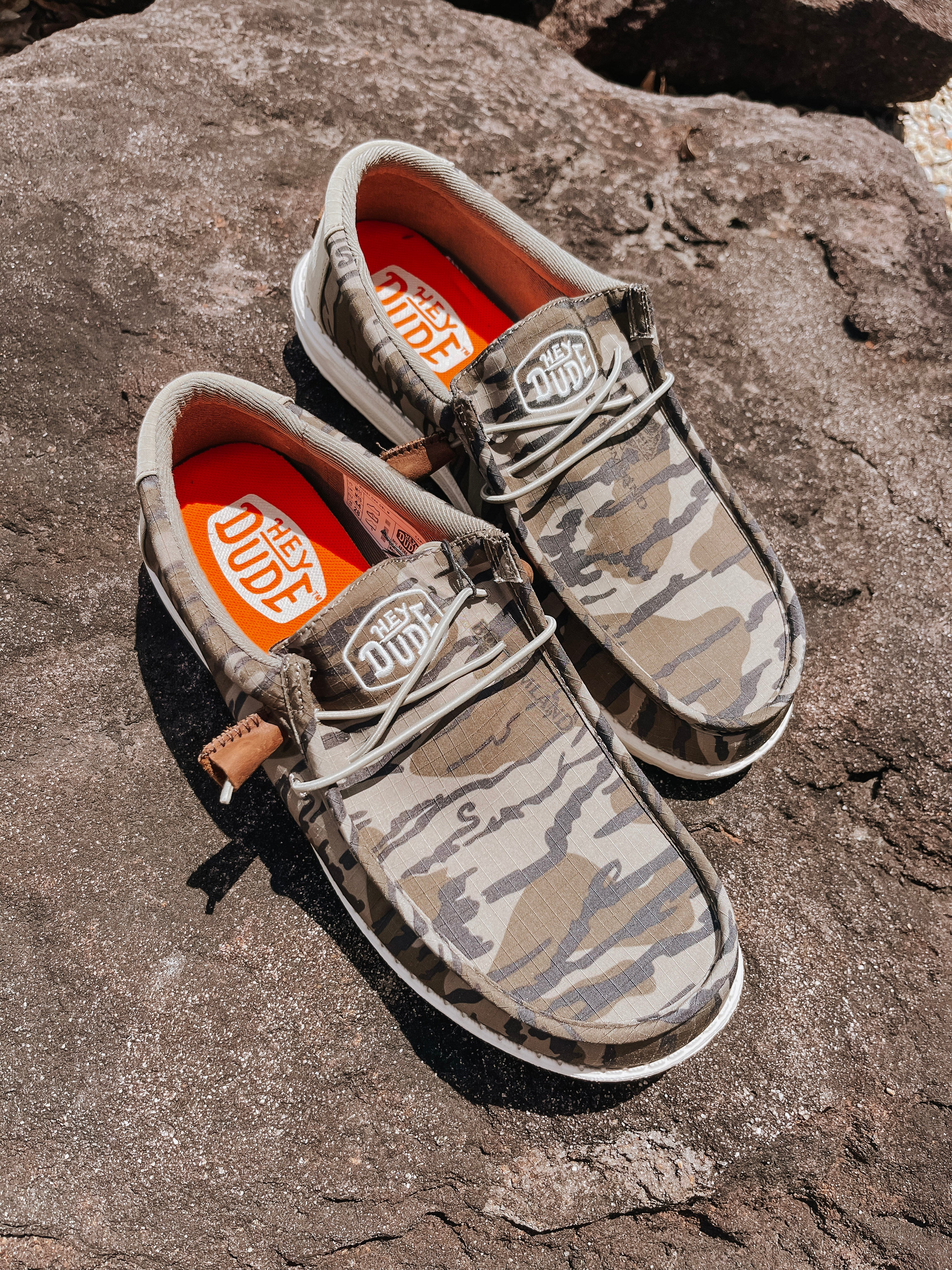 Men's Hey Dude Wally Mossy Oak Original Bottomland