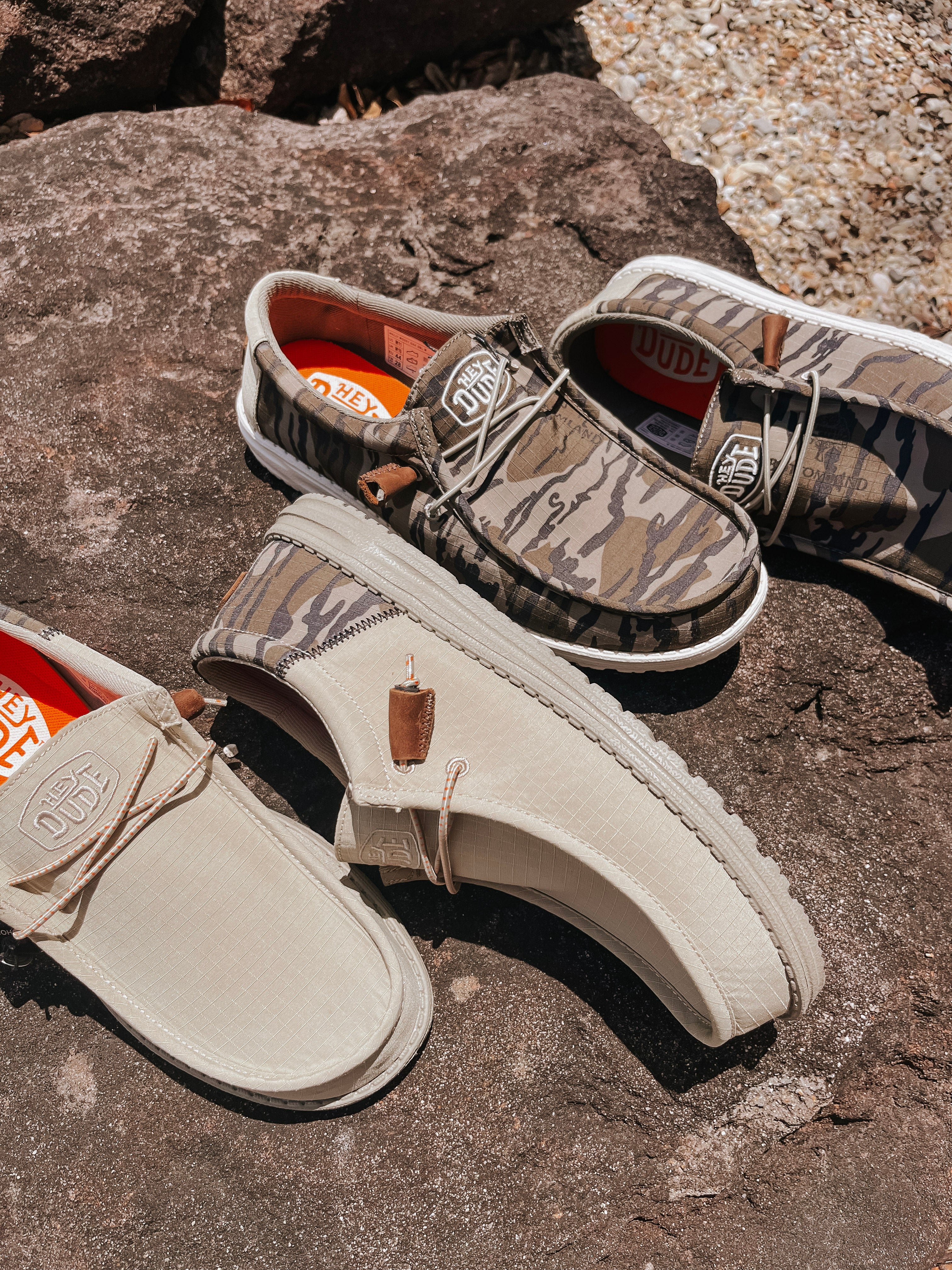 Men's Hey Dude Wally Mossy Oak Original Bottomland