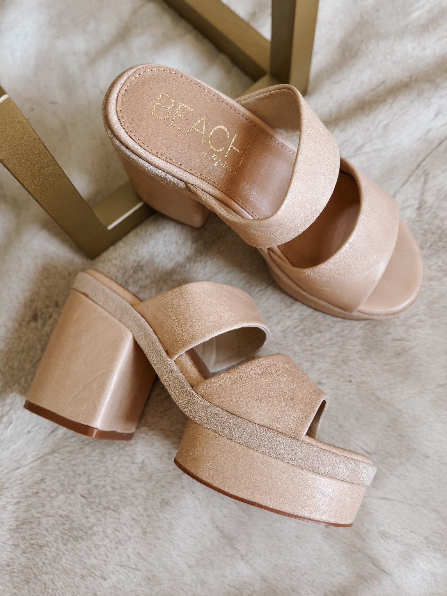 Higher Standards Graham Platform Sandal in Natural