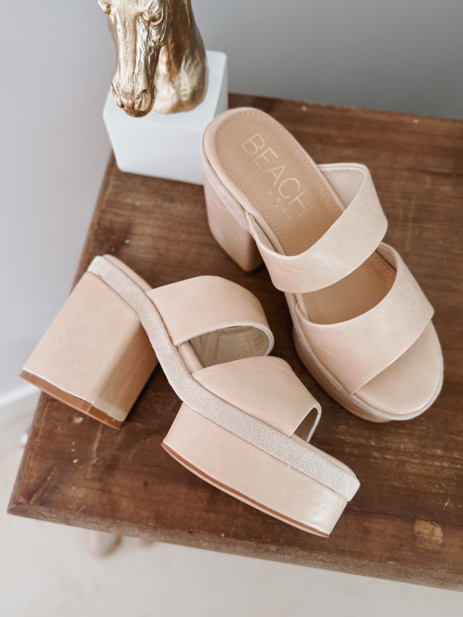 Higher Standards Graham Platform Sandal in Natural