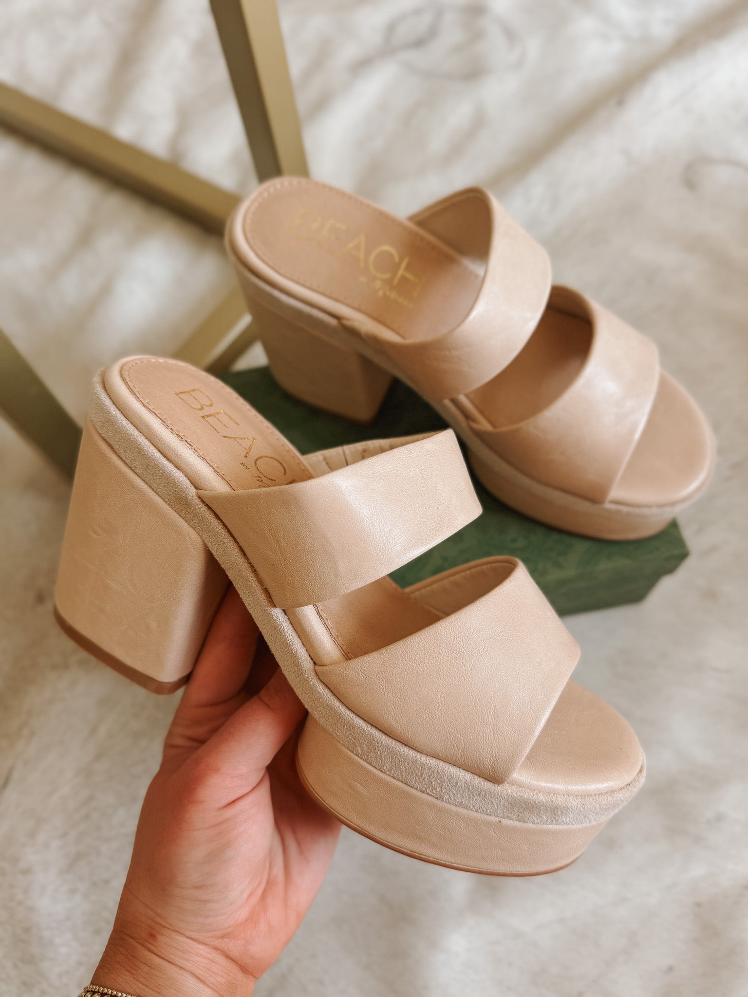 Higher Standards Graham Platform Sandal in Natural