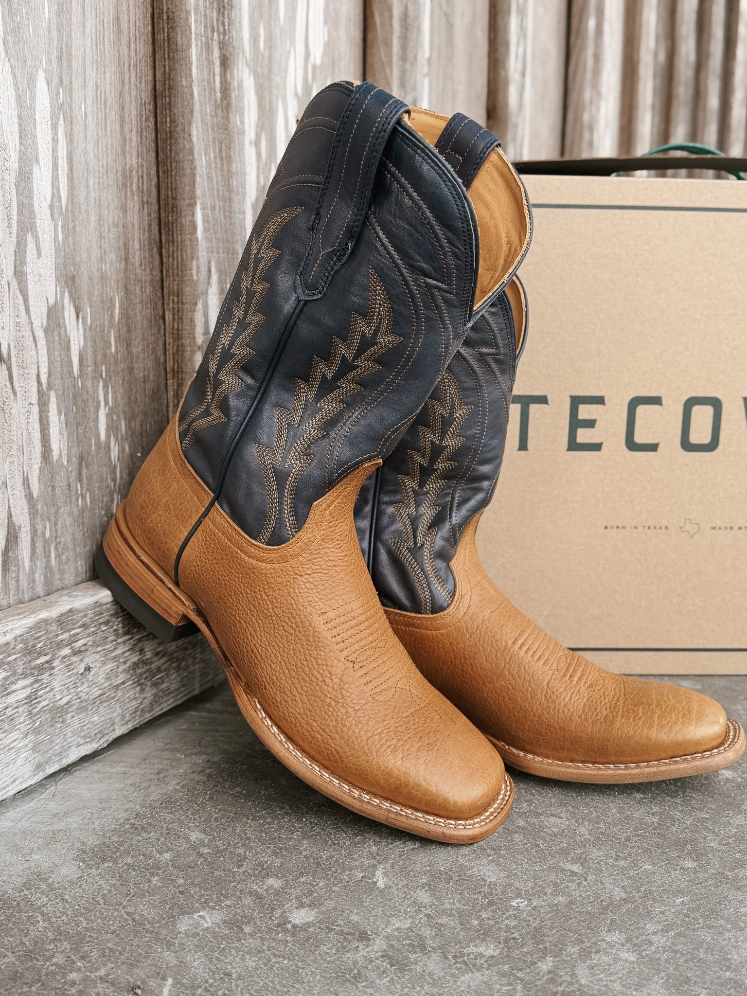 Tecovas Men's The Doc Square Toe Western Boots