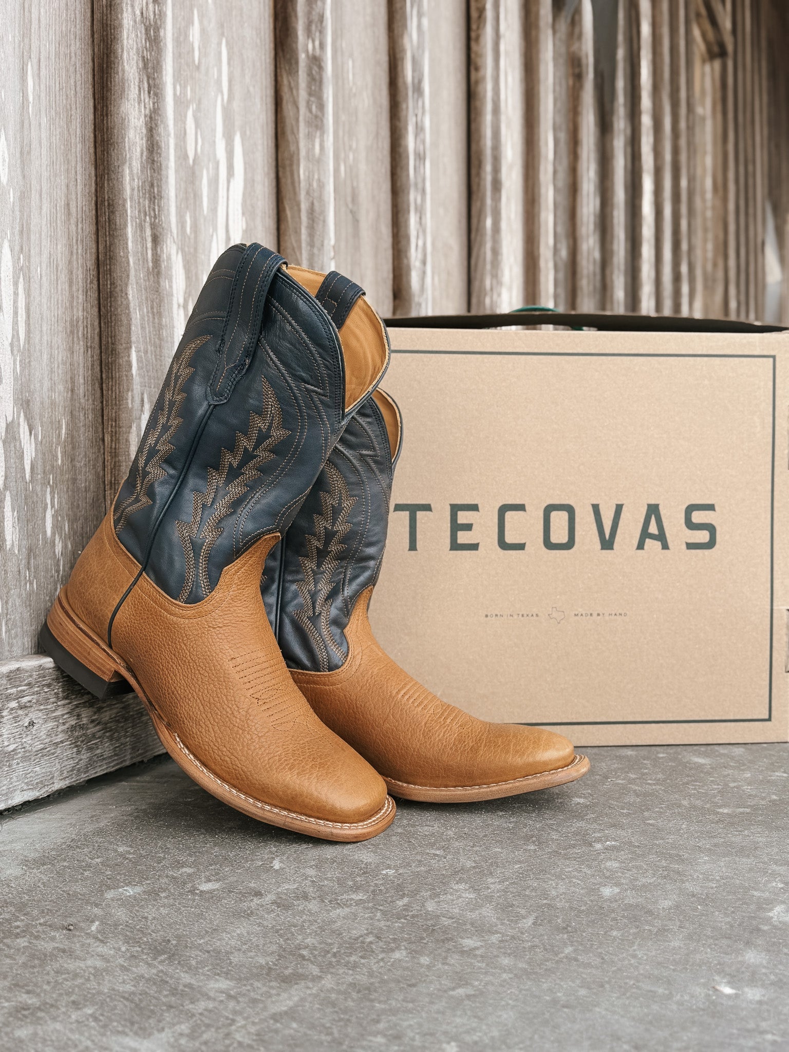 Tecovas Men's The Doc Square Toe Western Boots