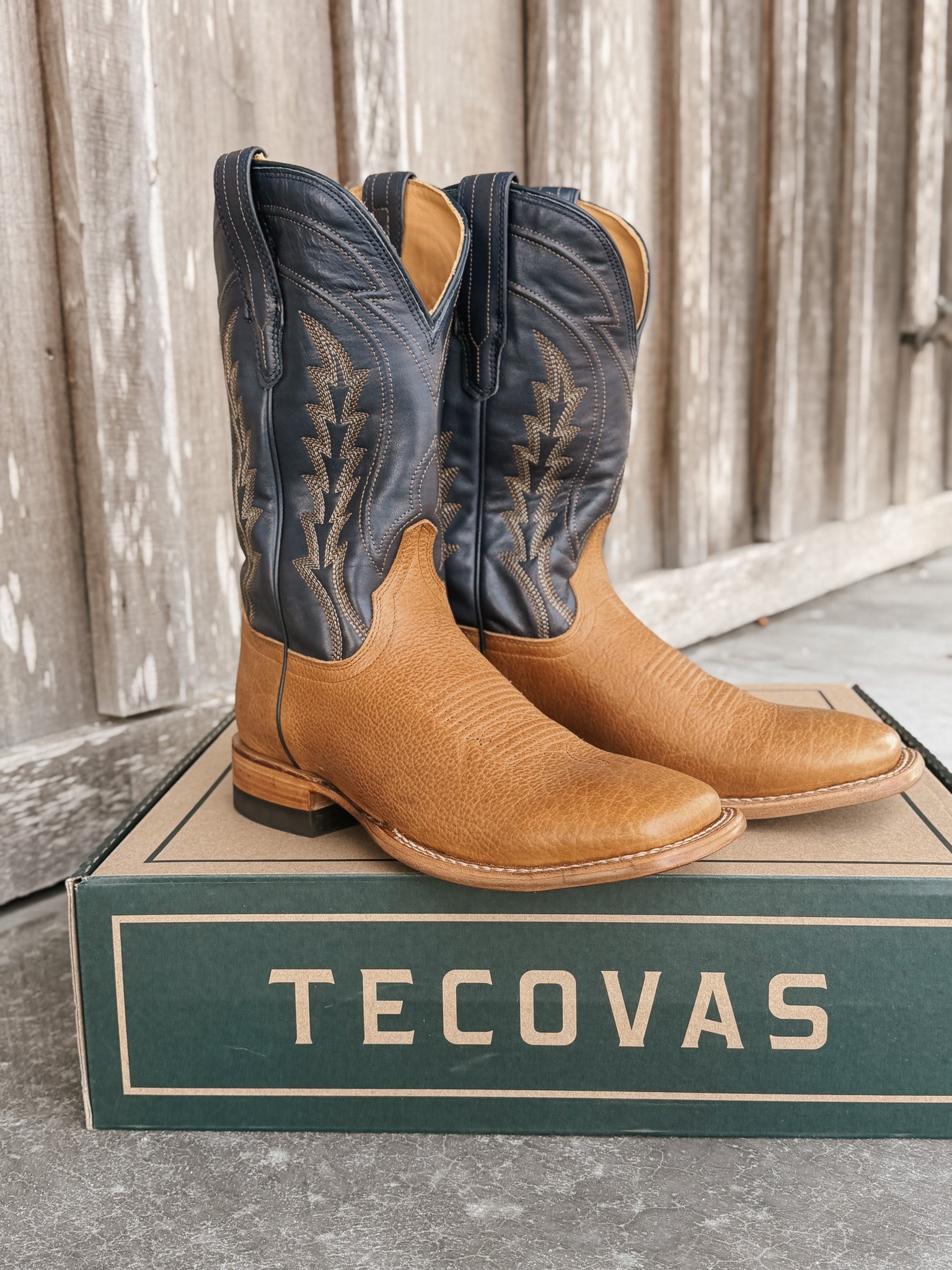 Tecovas Men's The Doc Square Toe Western Boots