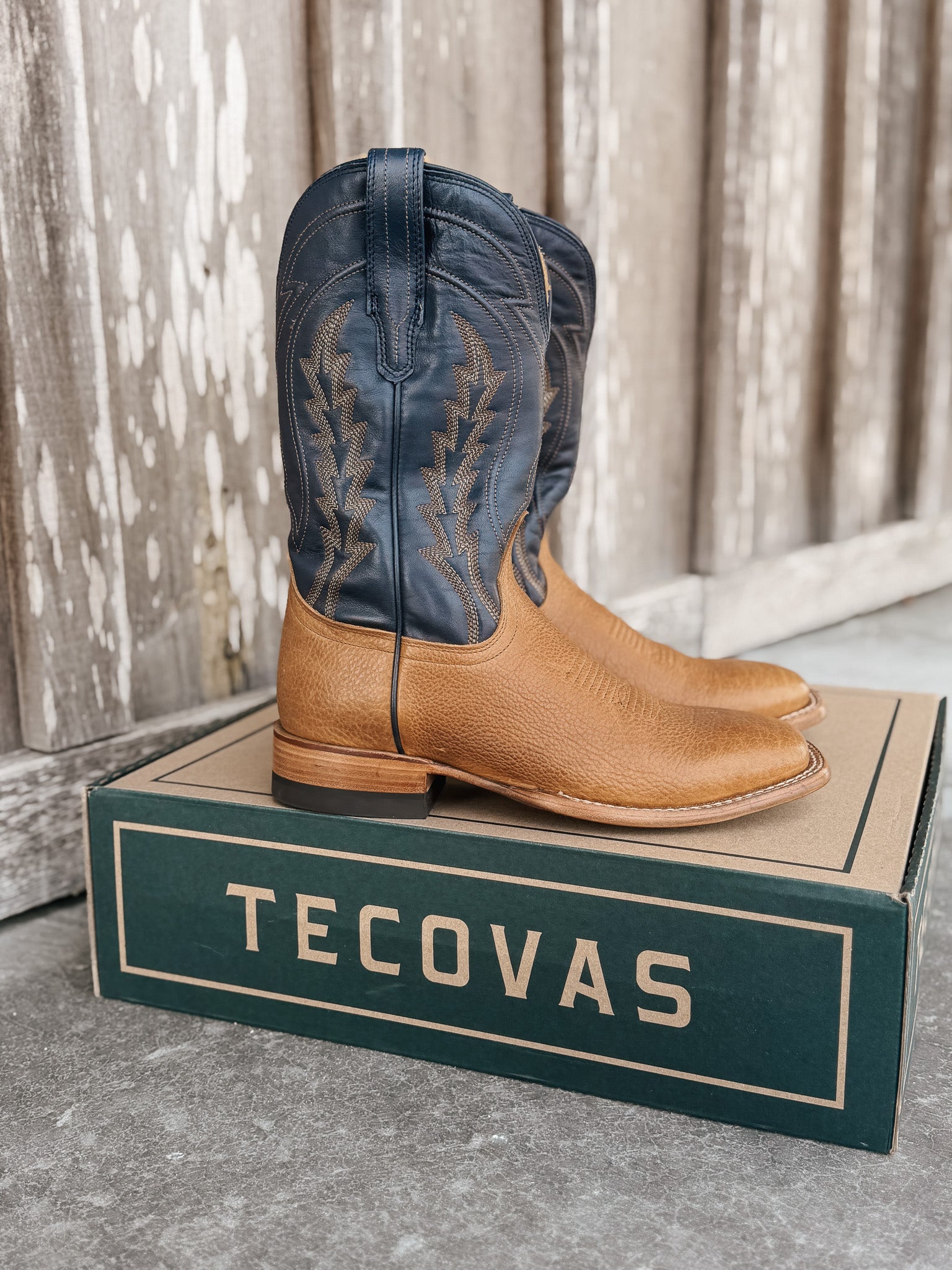 Tecovas Men's The Doc Square Toe Western Boots