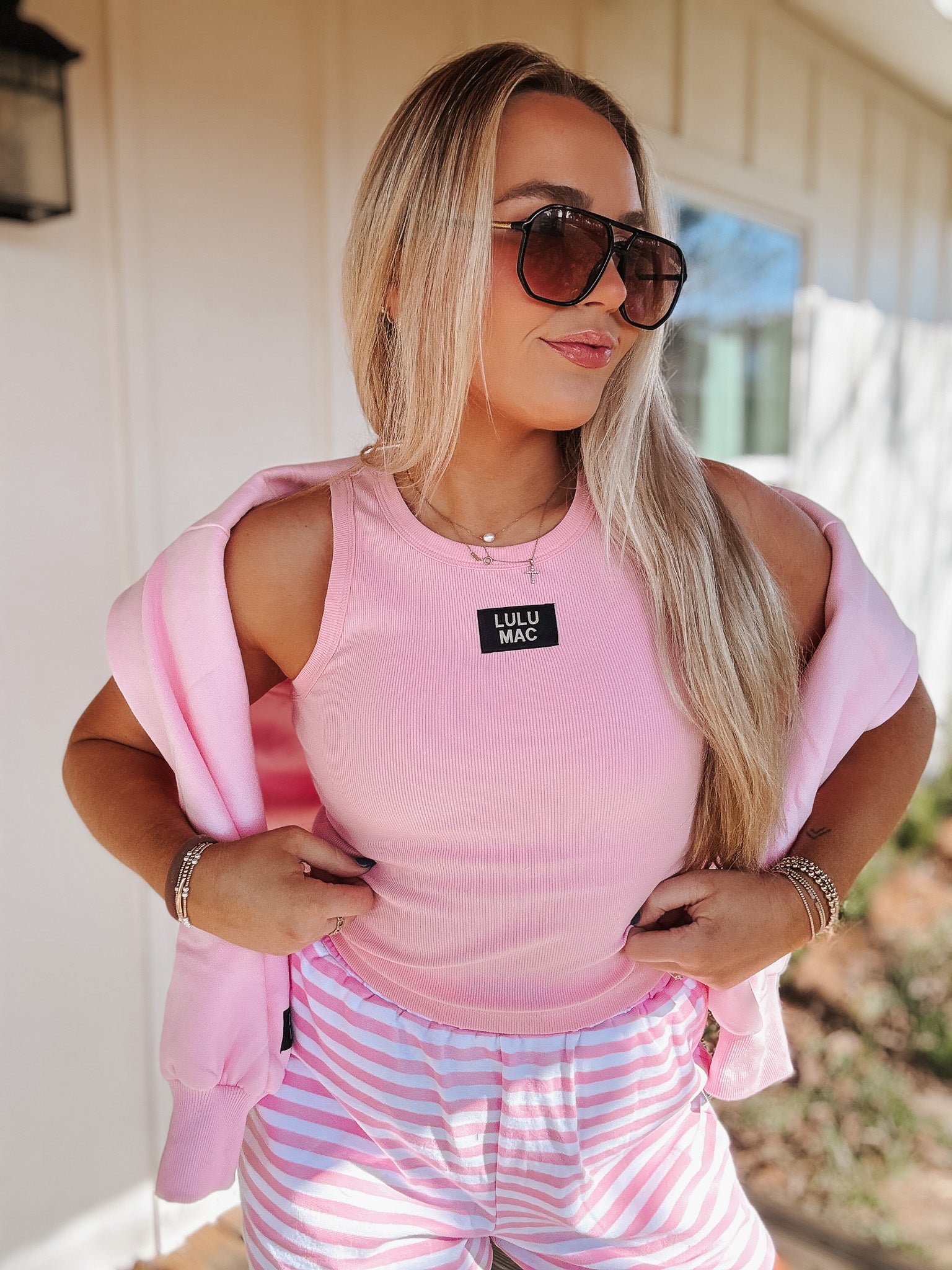 Lulu Mac Tank in Light Pink