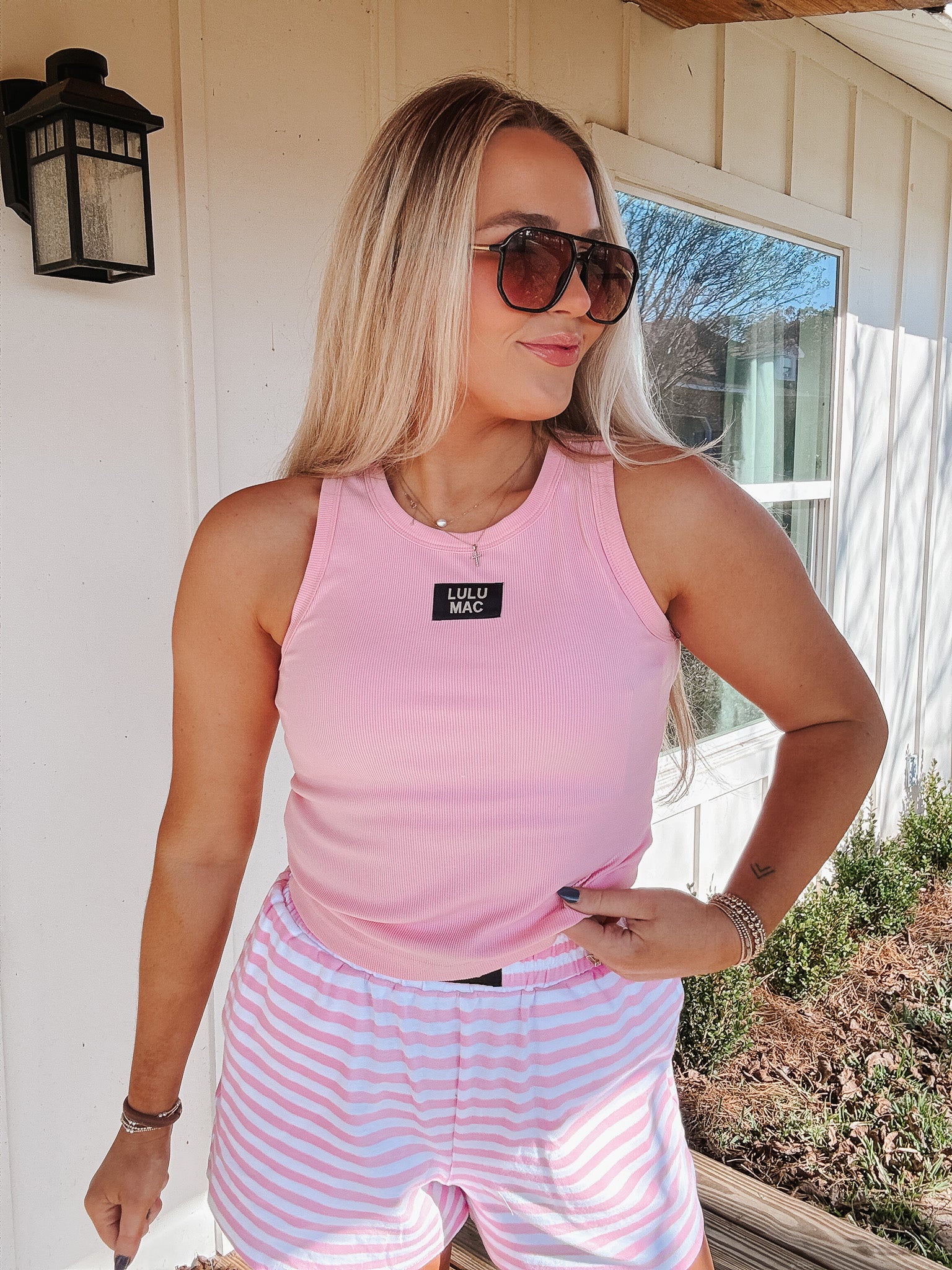 Lulu Mac Tank in Light Pink