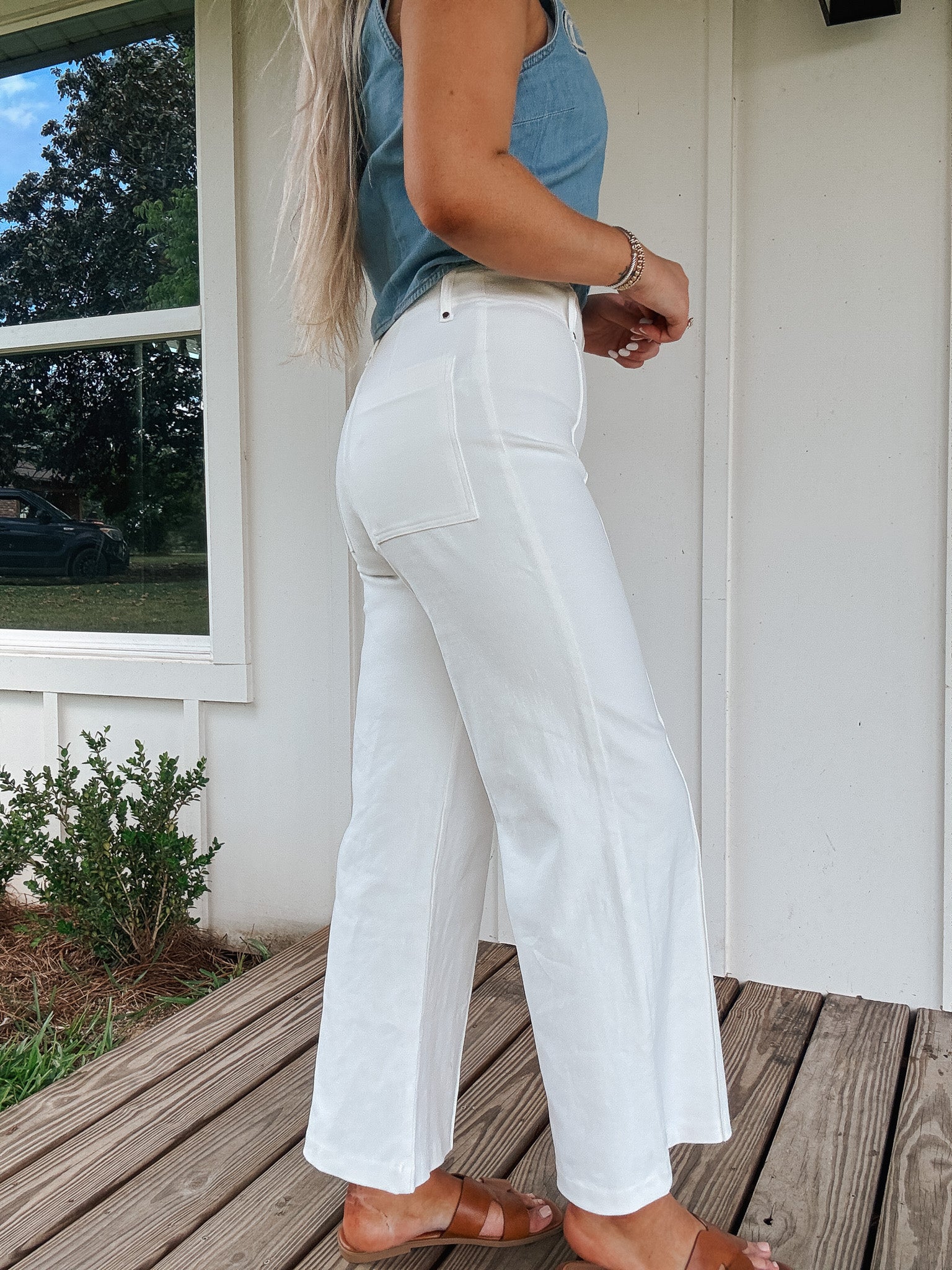 The Hallie Jeans in White