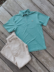Men's Fieldstone Clubhouse Green Polo
