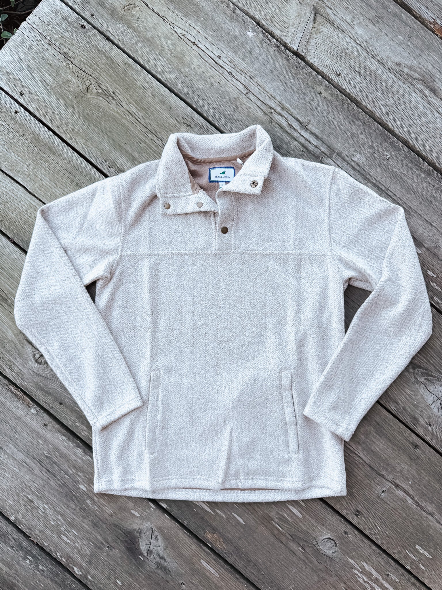 Men's Properly Tied Upland Cream Pullover