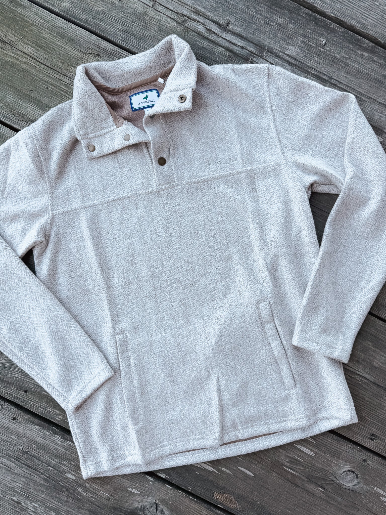 Men's Properly Tied Upland Cream Pullover