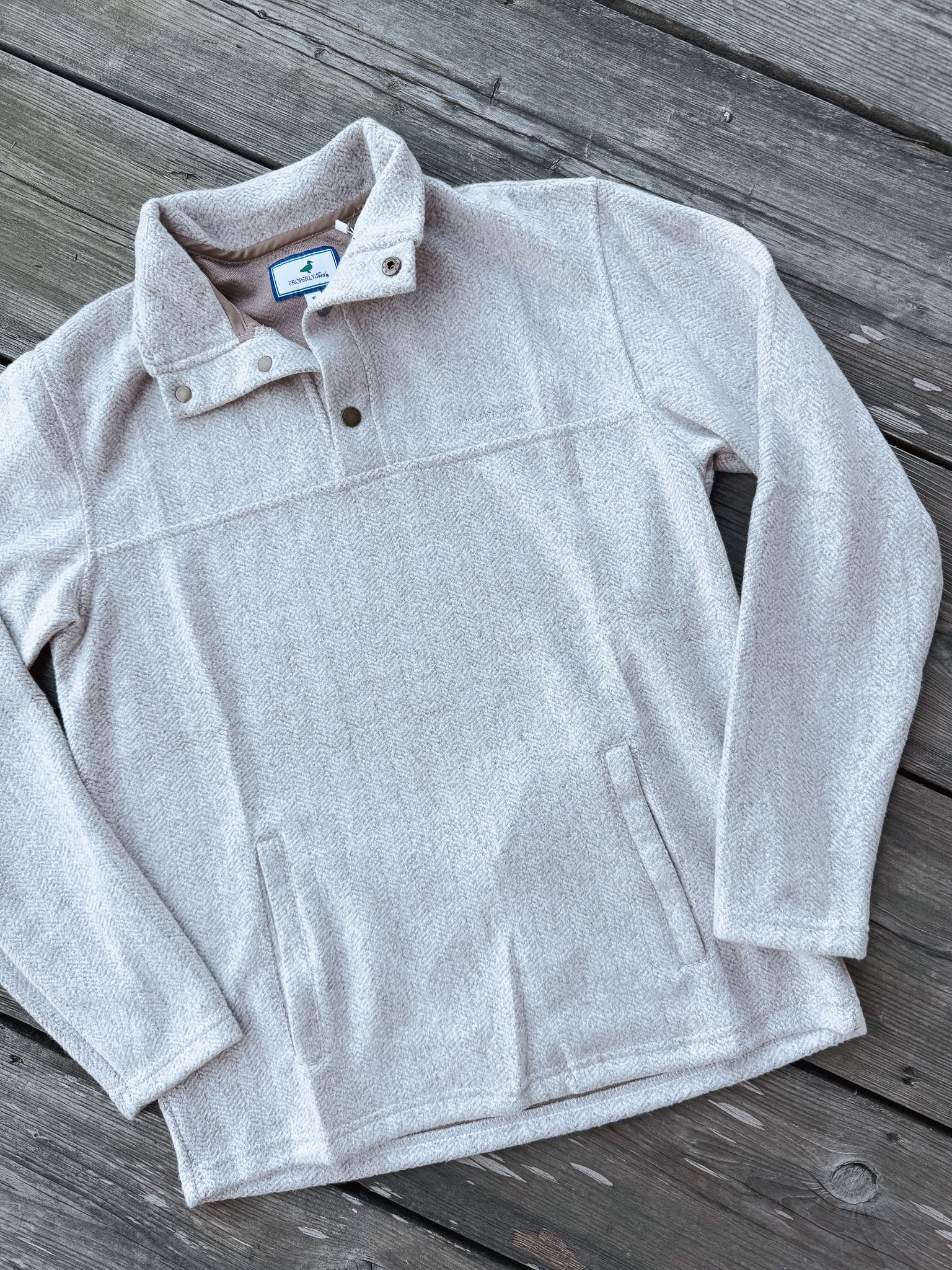 Men's Properly Tied Upland Cream Pullover