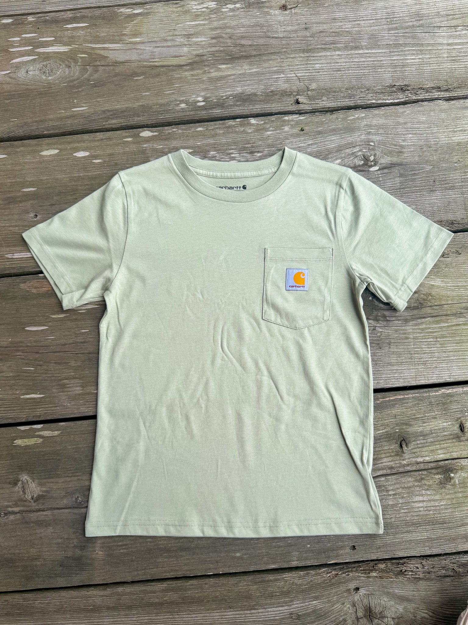 Youth Carhartt Short-Sleeve Pocket T-Shirt in Tea