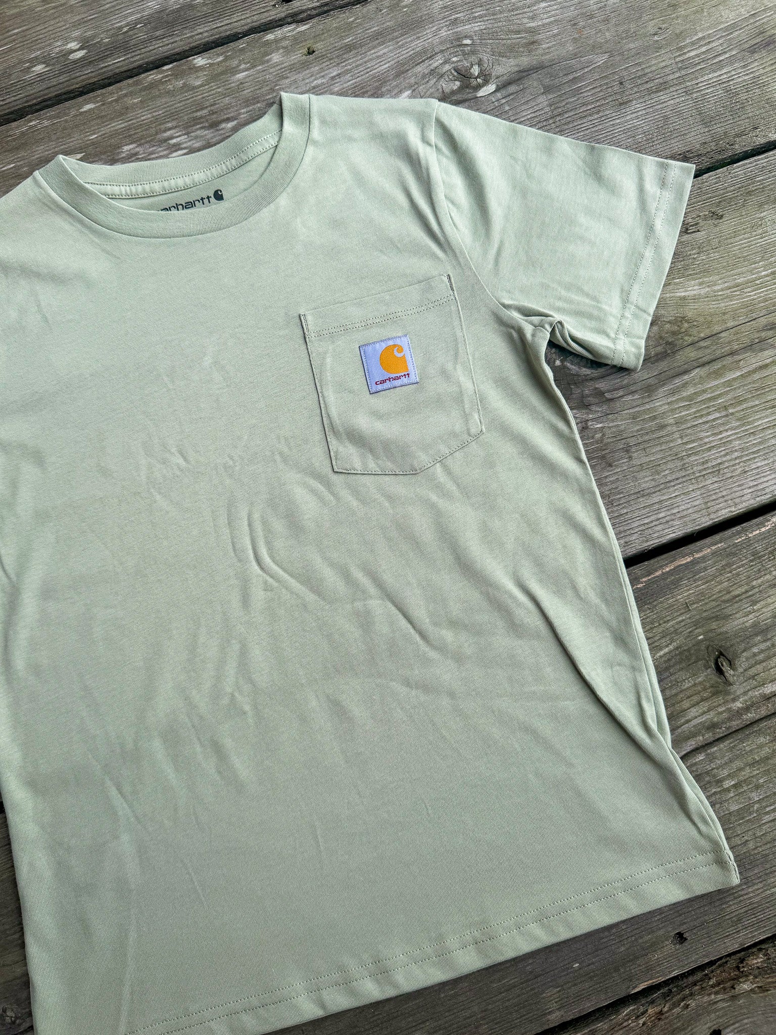 Youth Carhartt Short-Sleeve Pocket T-Shirt in Tea