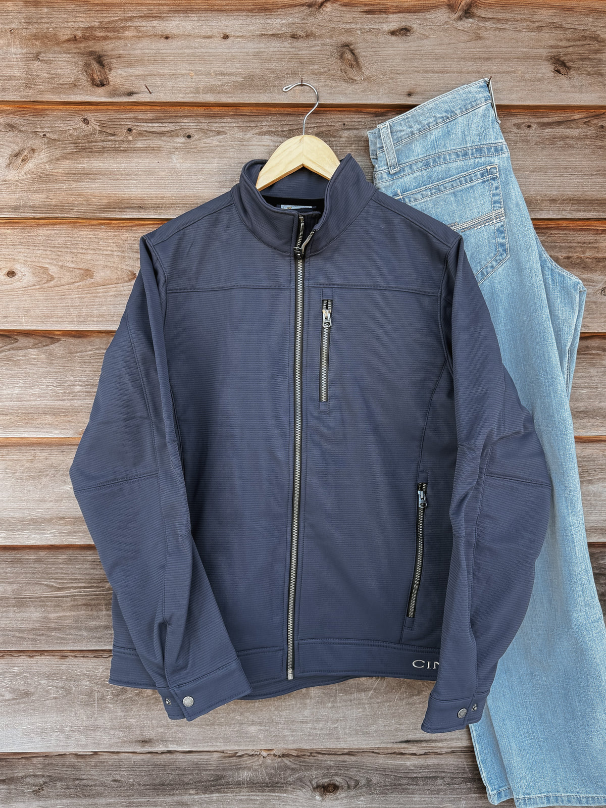 Cinch Men's Concealed Carry Bonded Jacket in Navy