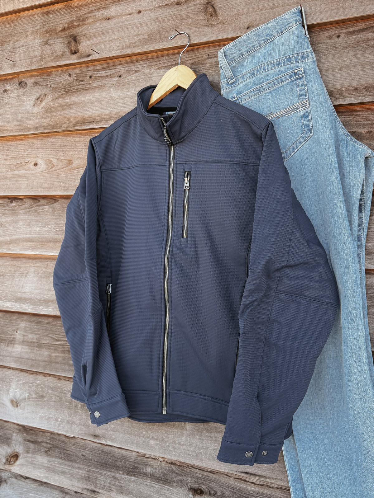 Cinch Men's Concealed Carry Bonded Jacket in Navy
