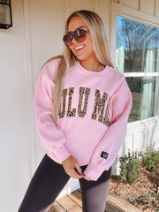 Lulu Mac Sweatshirt in Pink Leopard