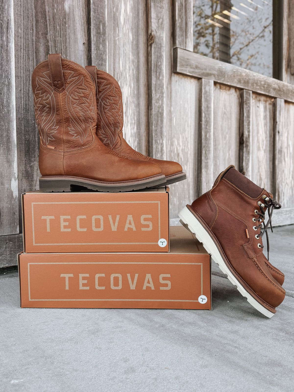 Tecova Men's LongHaul Waterproof Round Composite Toe Work Boot