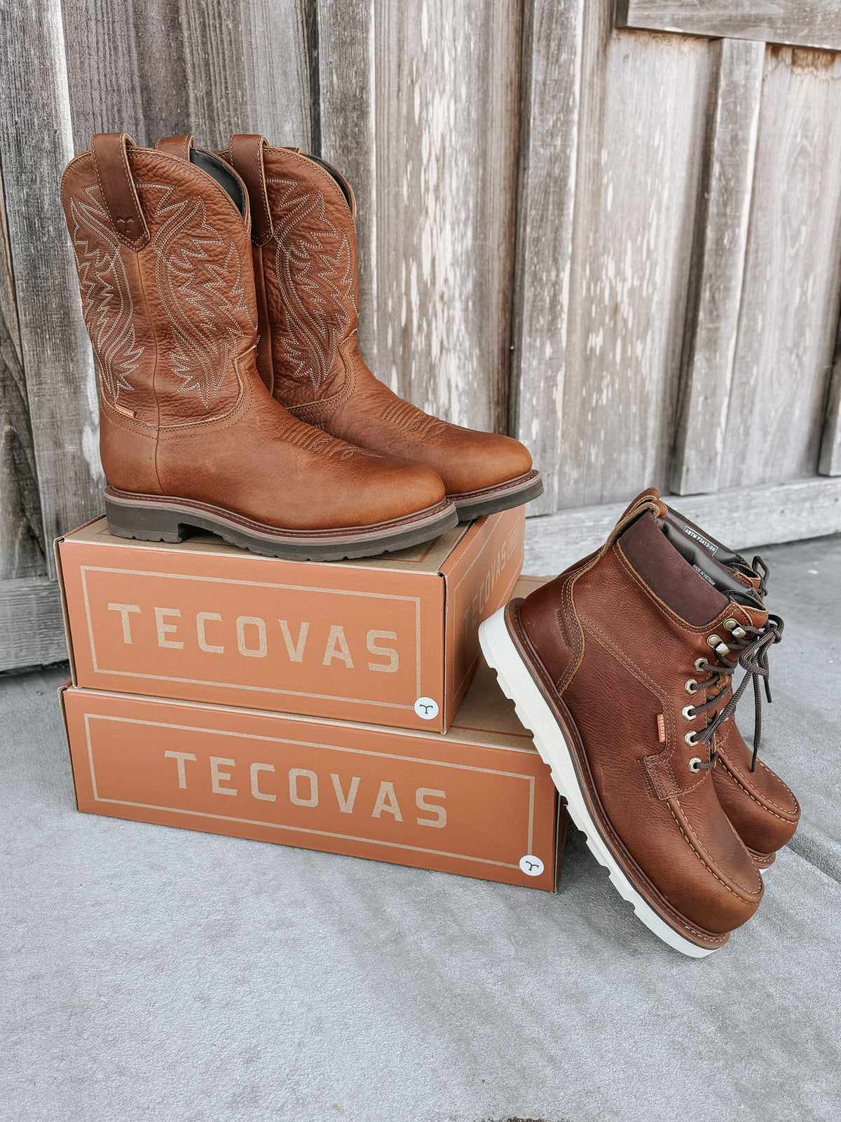 Tecova Men's LongHaul Waterproof Round Composite Toe Work Boot