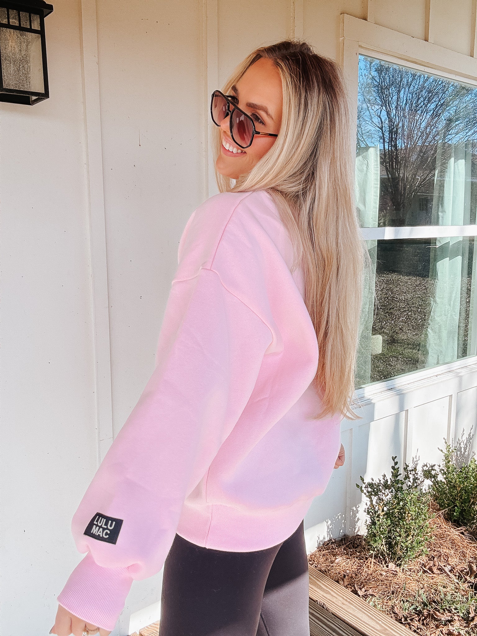 Lulu Mac Sweatshirt in Pink Leopard