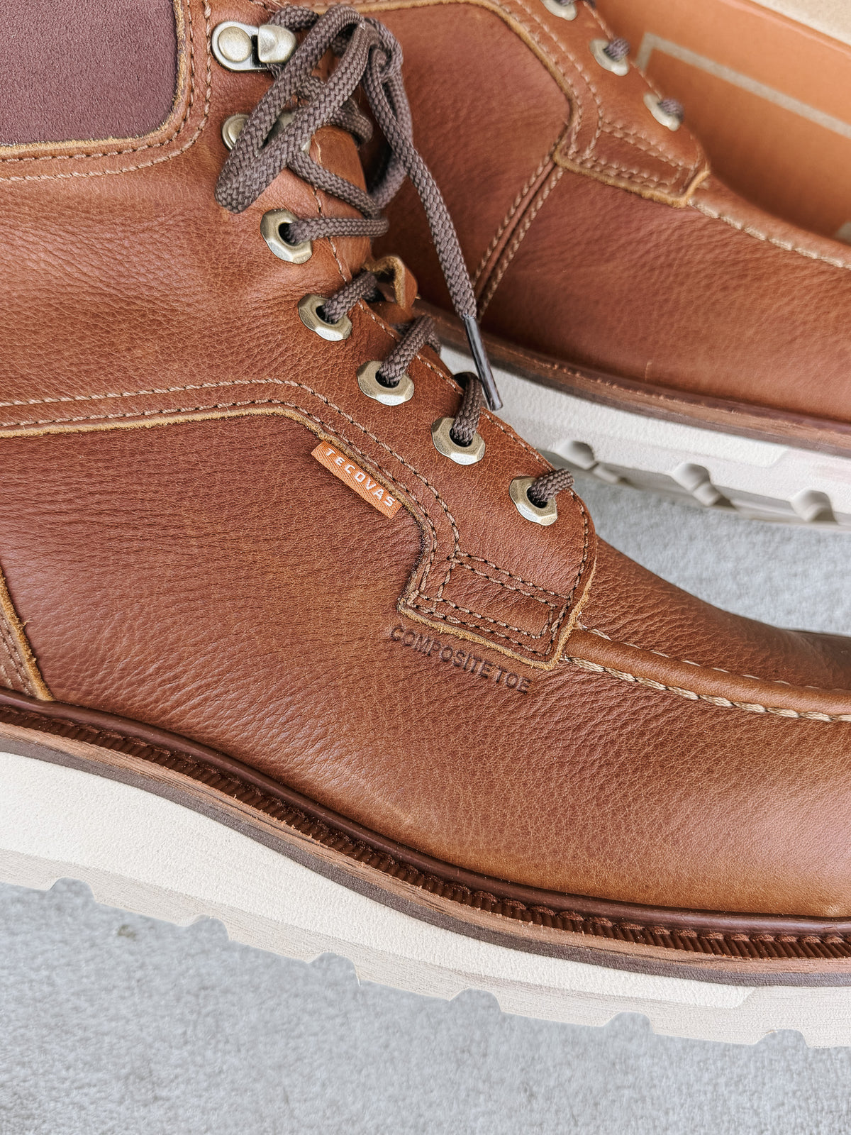 Tecovas Men's LongHaul Waterproof Moc Composite Toe Work Boots