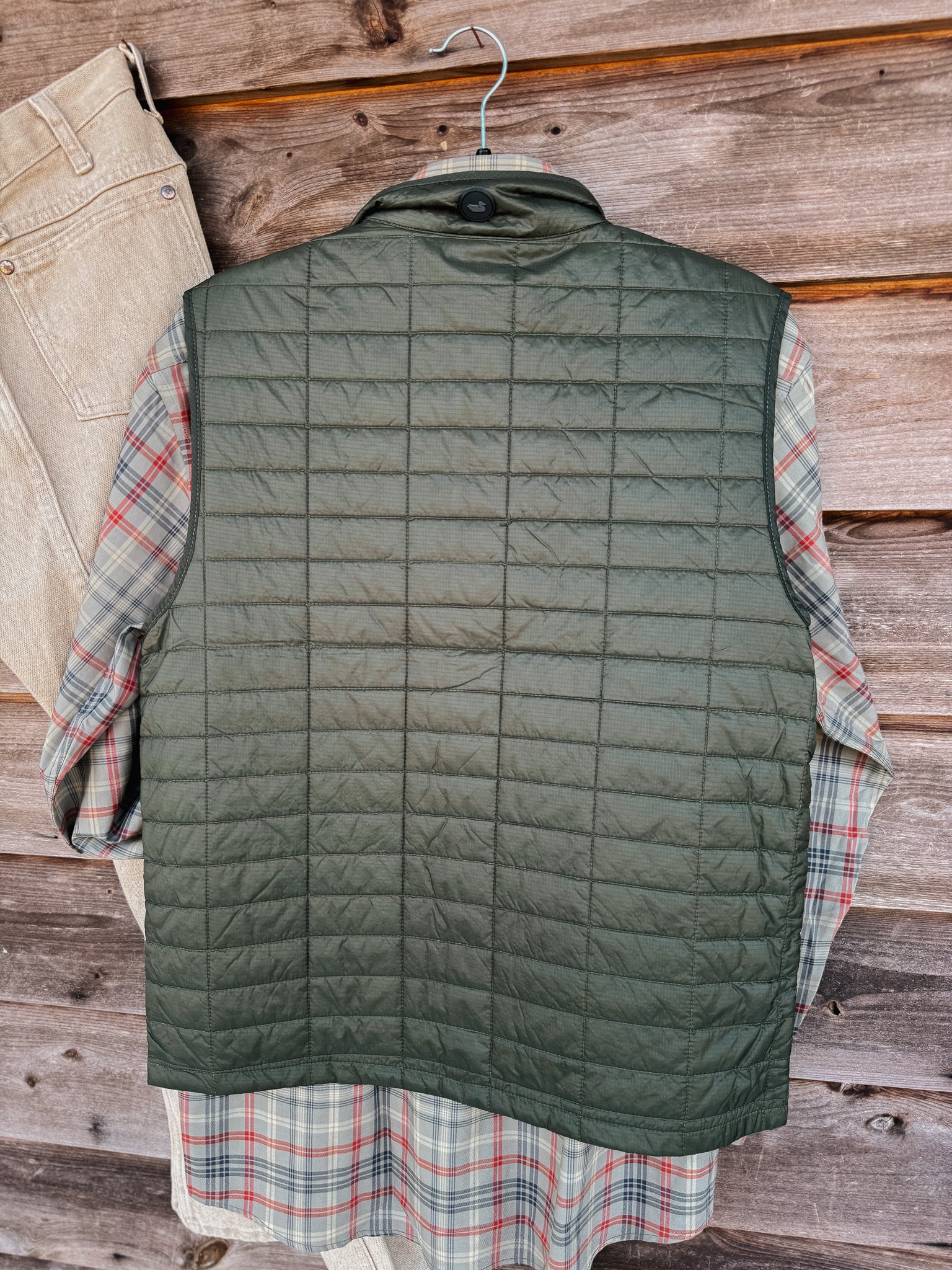 Men's Southern Marsh FieldTec™ Quilted Performance Vest in Stonewall Olive