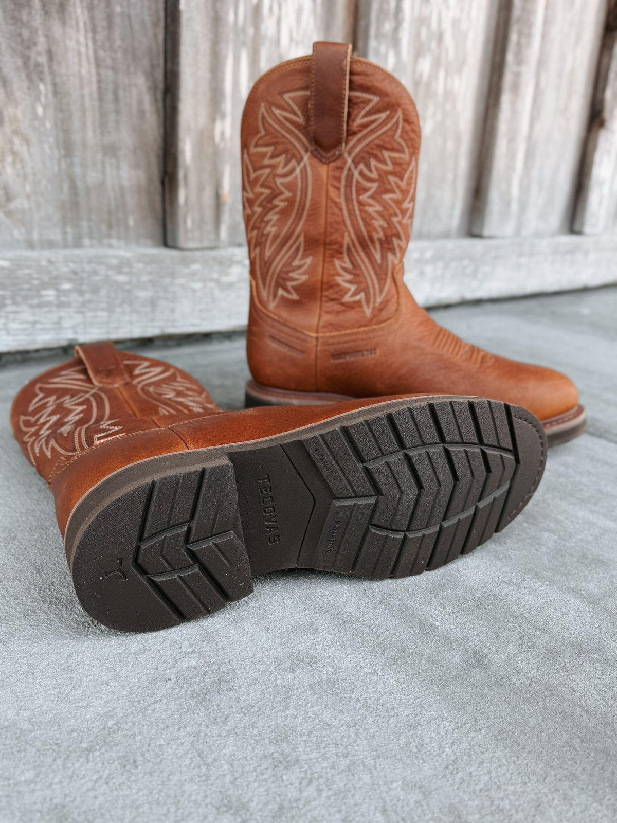 Tecova Men's LongHaul Waterproof Round Composite Toe Work Boot
