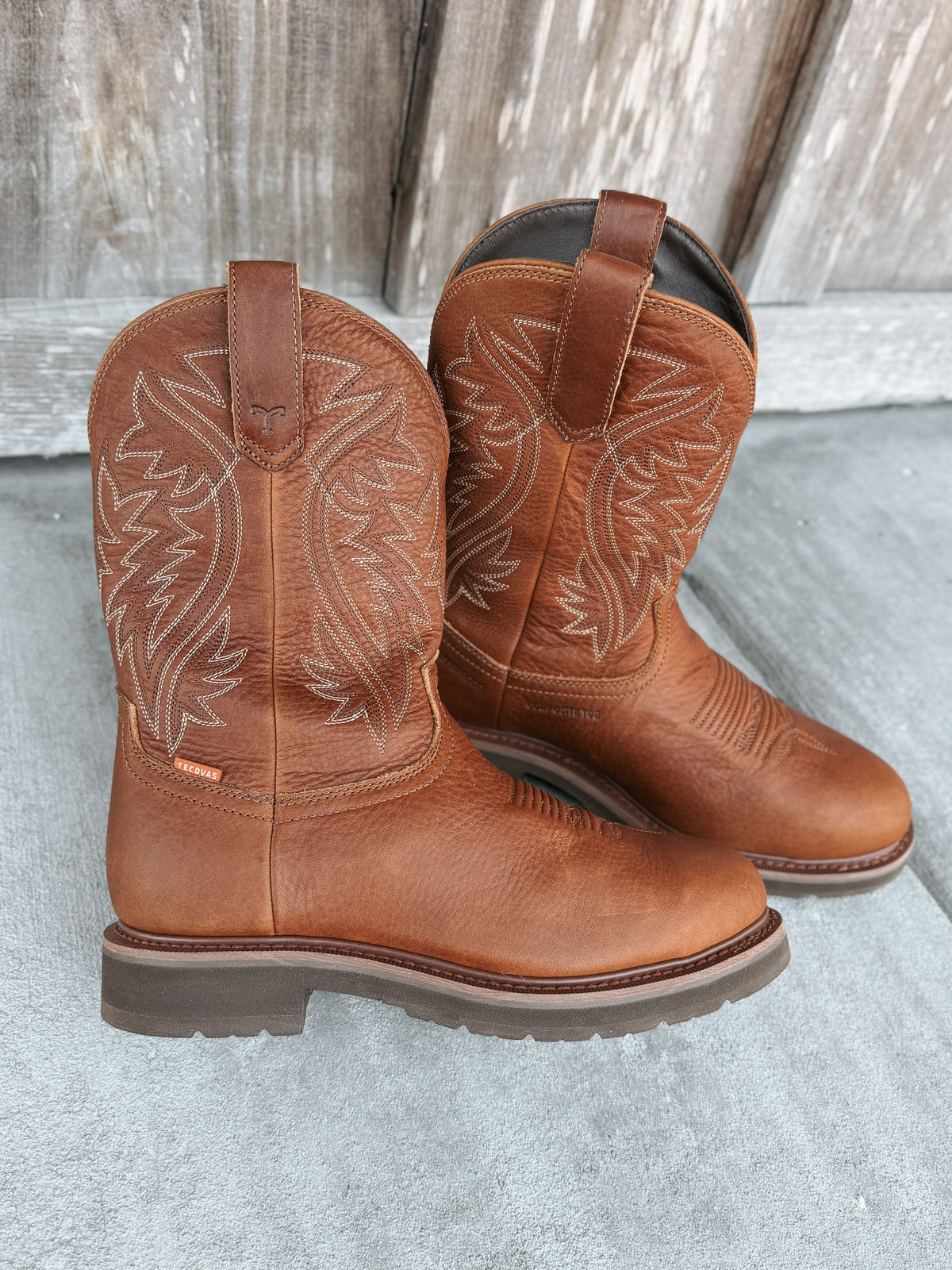 Tecova Men's LongHaul Waterproof Round Composite Toe Work Boot