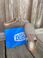 Men's Hey Dude Wally Slip Stretch in Sox Taupe/Tan