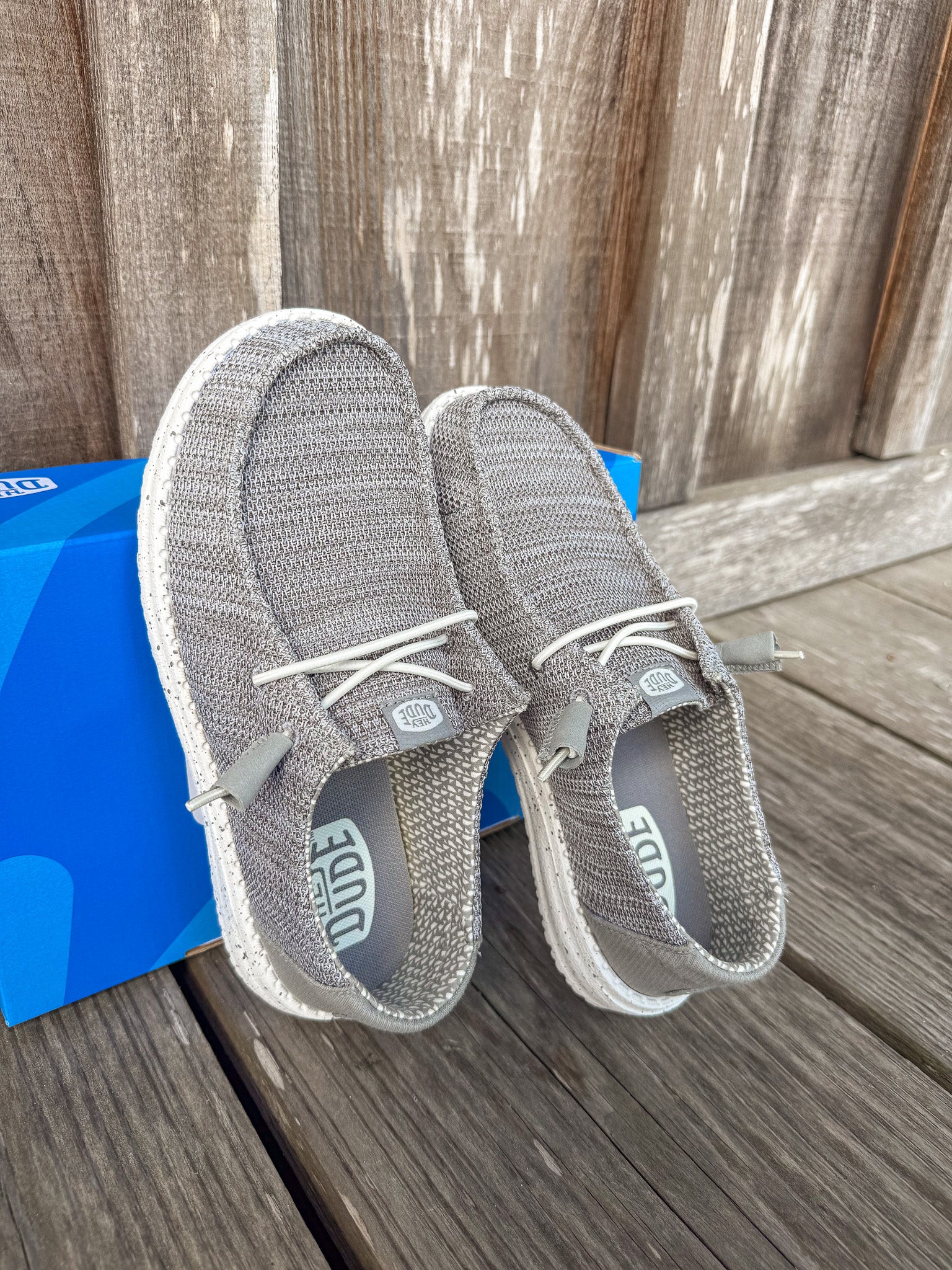 Women's Hey Dude Wendy Stretch Sox in Light Grey