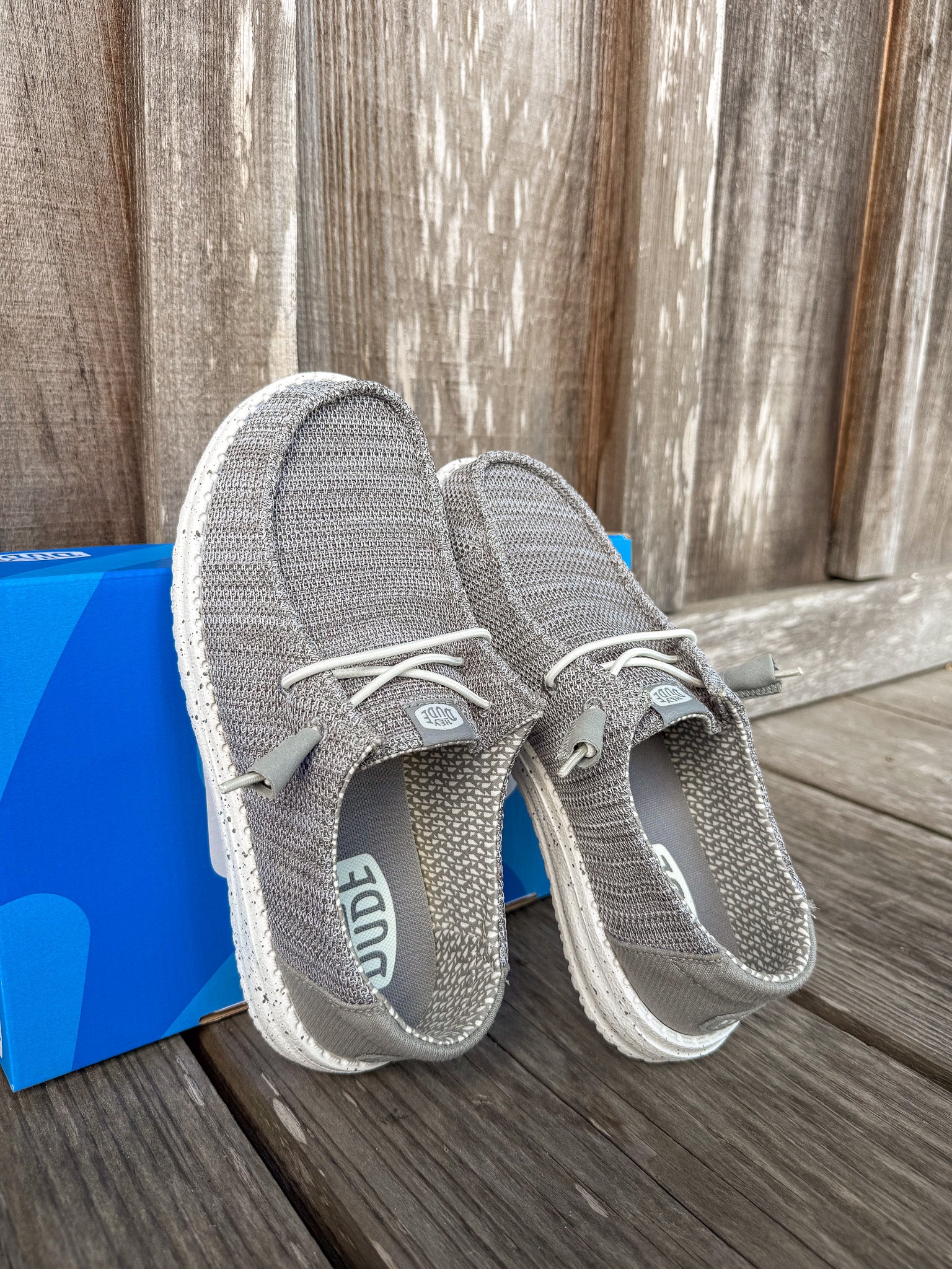 Women's Hey Dude Wendy Stretch Sox in Light Grey