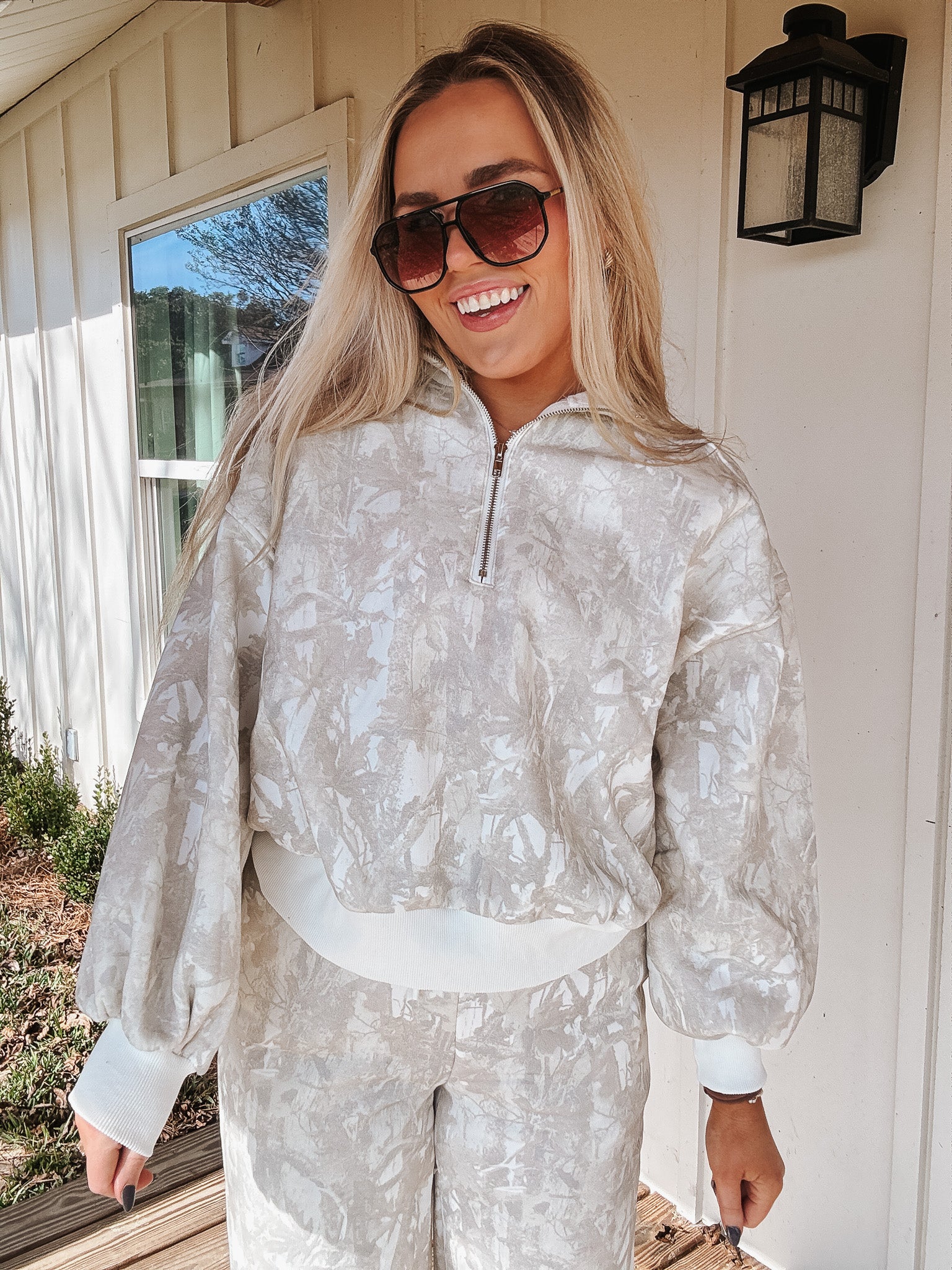 Count On Me Camo 1/4 Zip