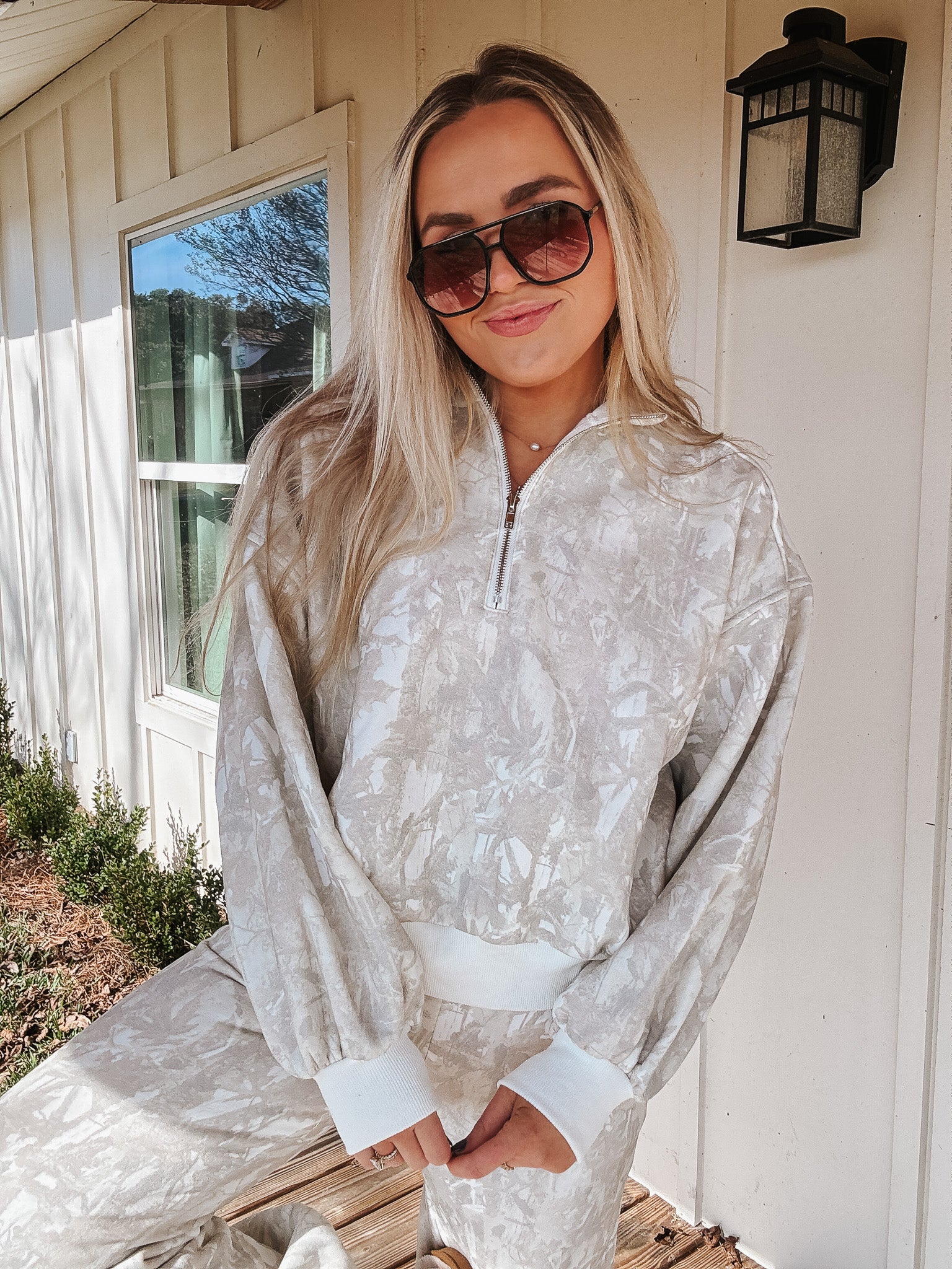 Count On Me Camo 1/4 Zip