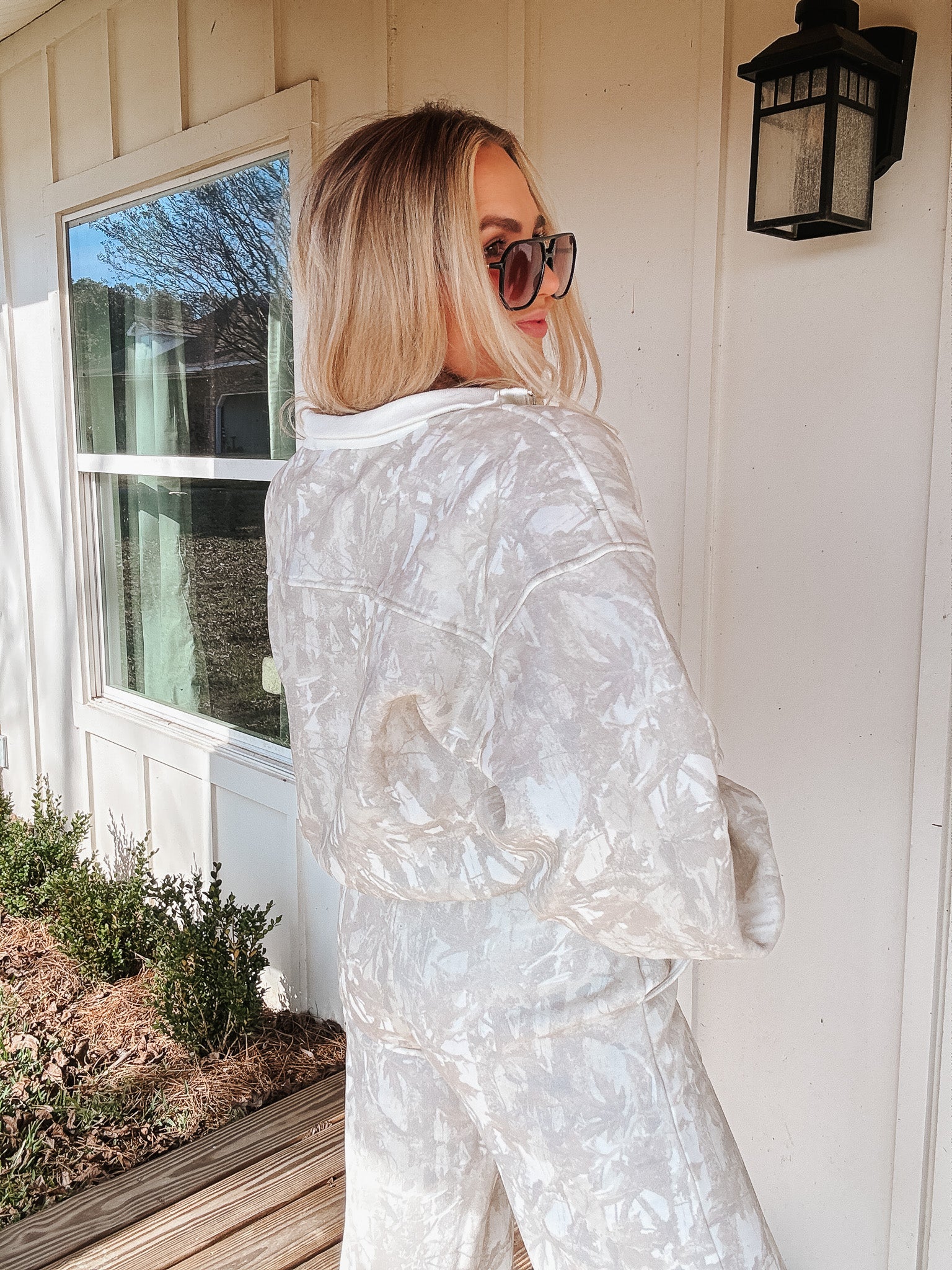 Count On Me Camo 1/4 Zip