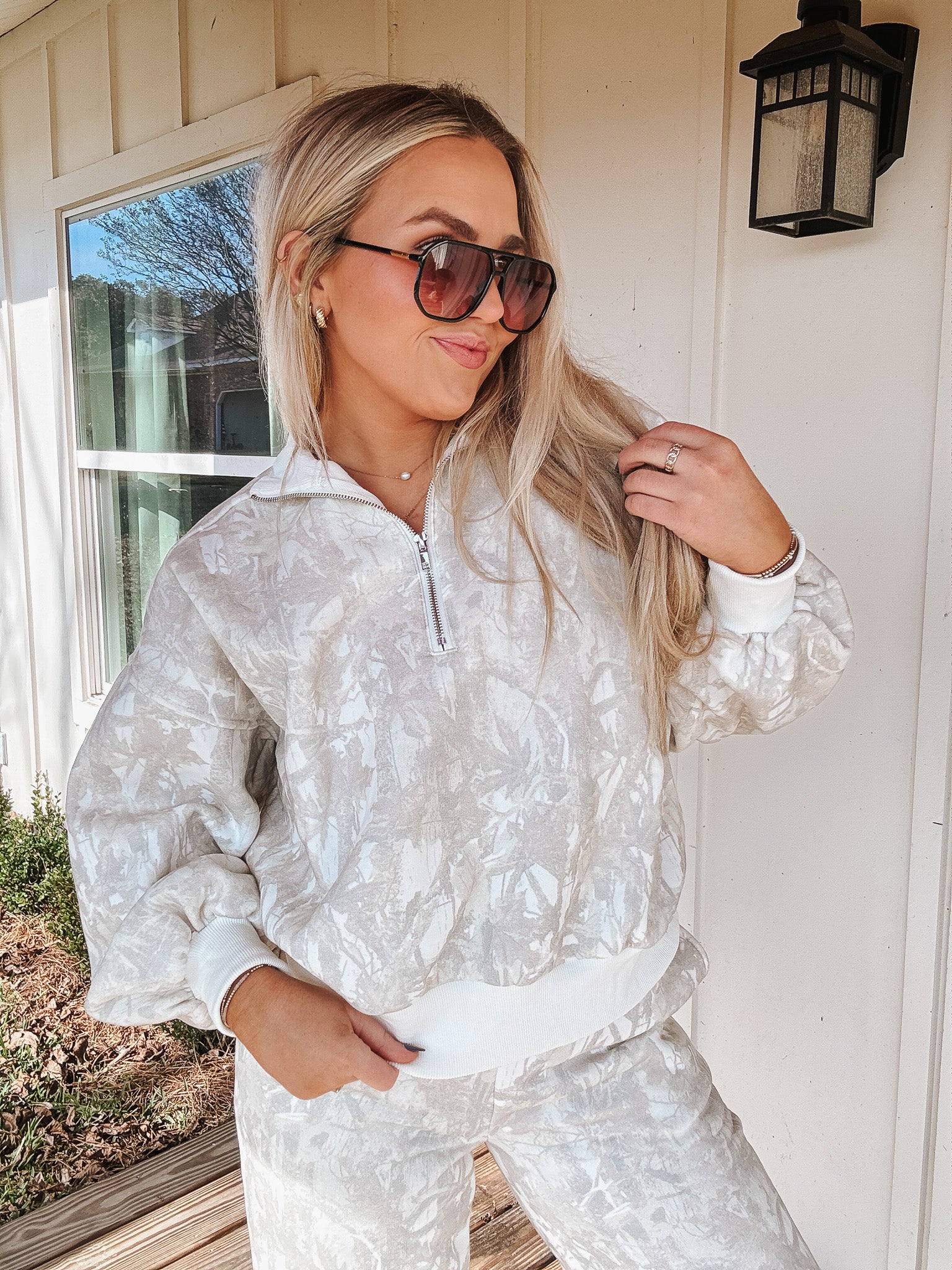 Count On Me Camo 1/4 Zip