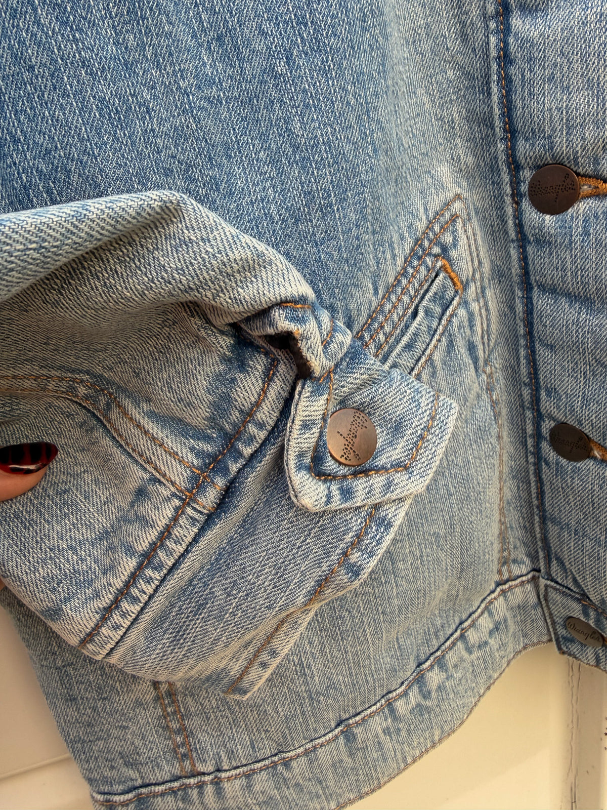 Wrangler | Men's Light Wash Sherpa Lined Denim Jacket