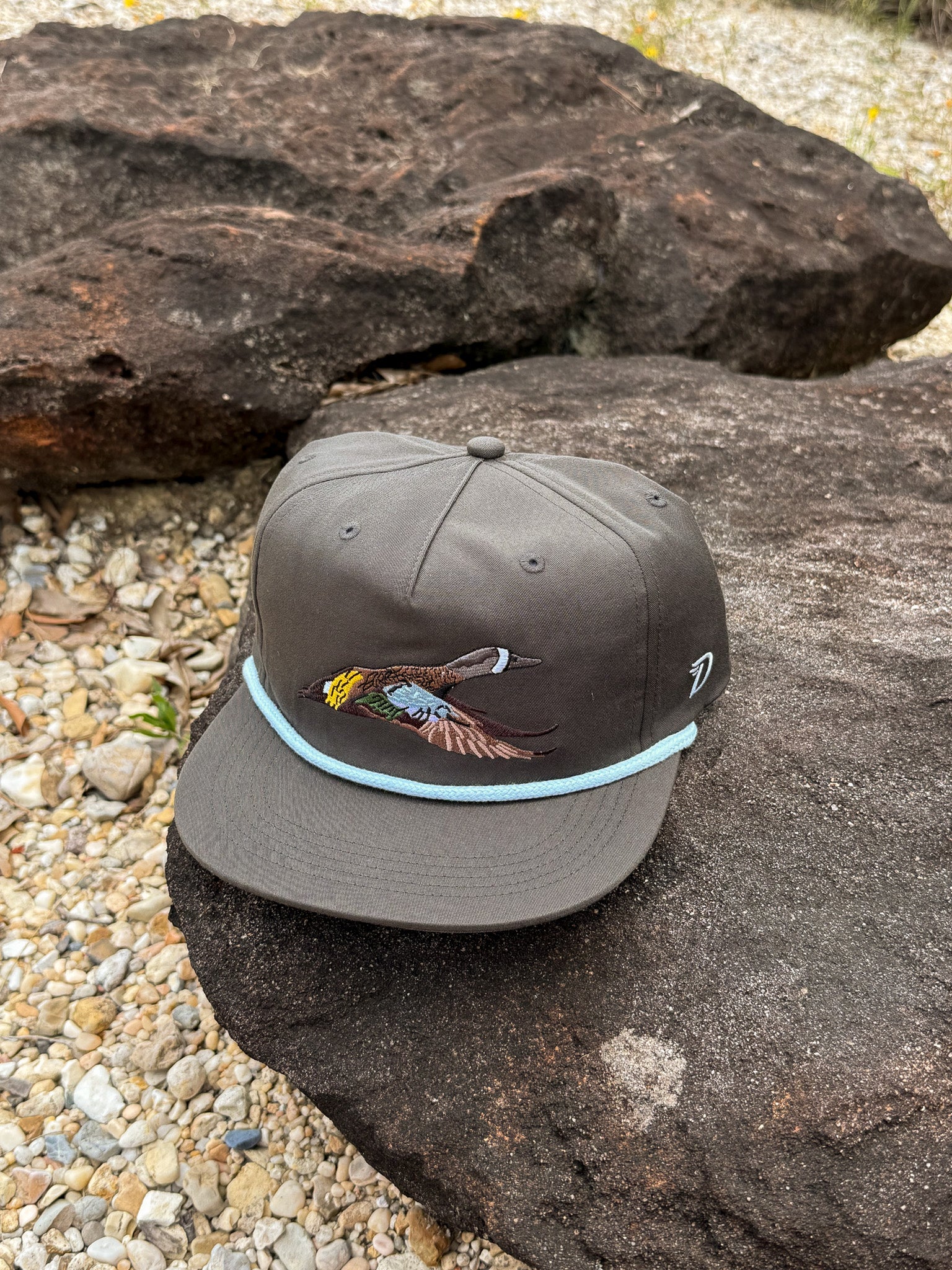 Men's Duck Camp Blue Winged Teal Raven Cap
