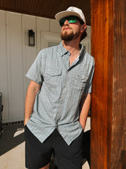 Burlebo Men's Performance Western Shirt - Burlebo Ranch Sage