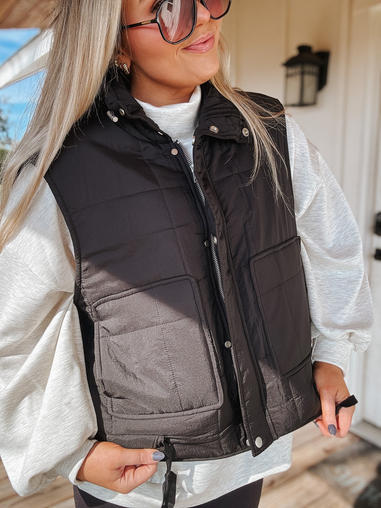 Cedar Creek Black Puffer Vest