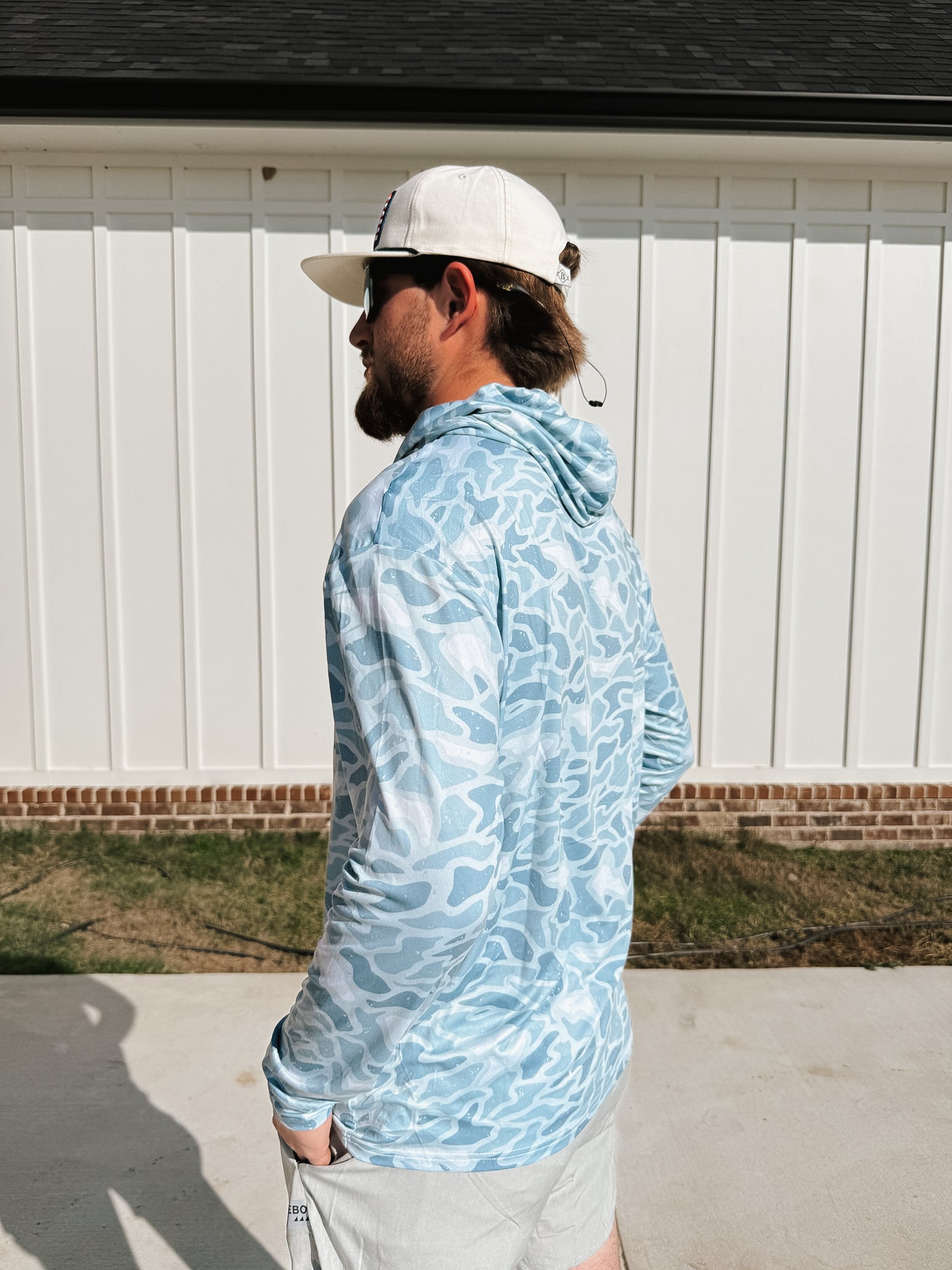 Men's Burlebo Performance Hoodie - Seaside Camo