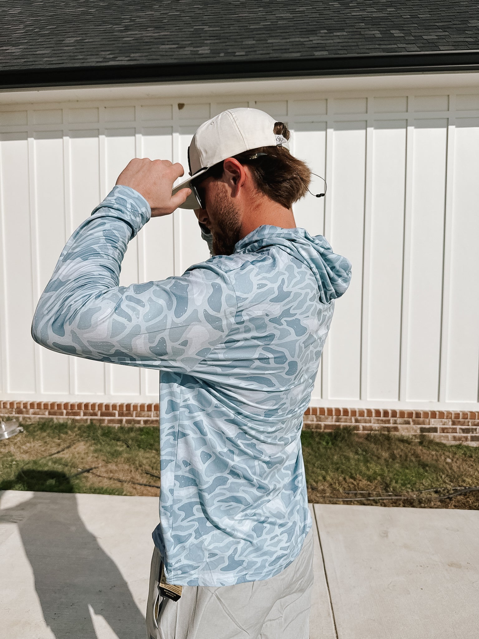 Men's Burlebo Performance Hoodie - Seaside Camo