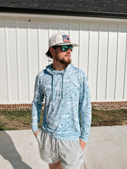 Men's Burlebo Performance Hoodie - Seaside Camo