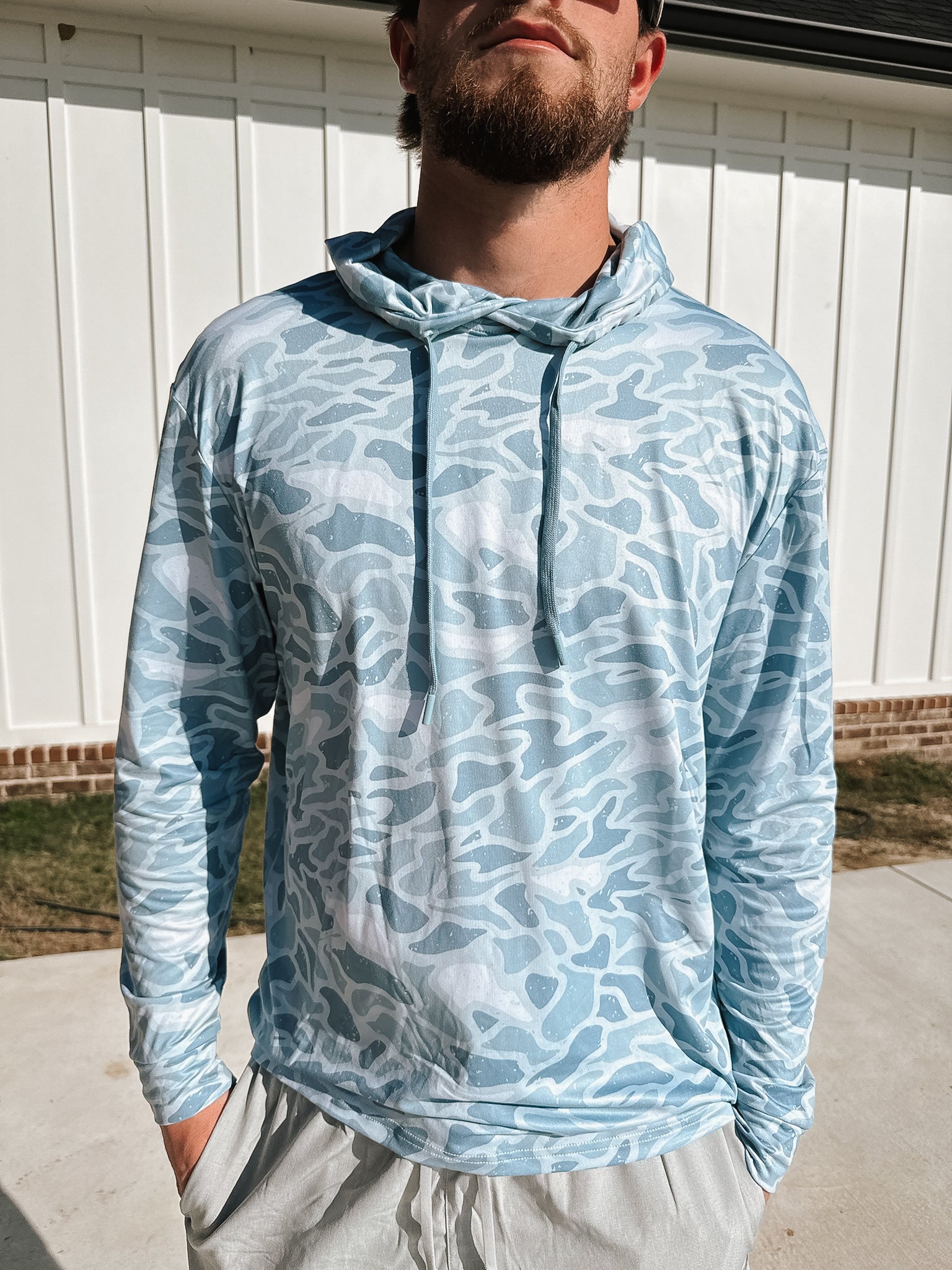 Men's Burlebo Performance Hoodie - Seaside Camo