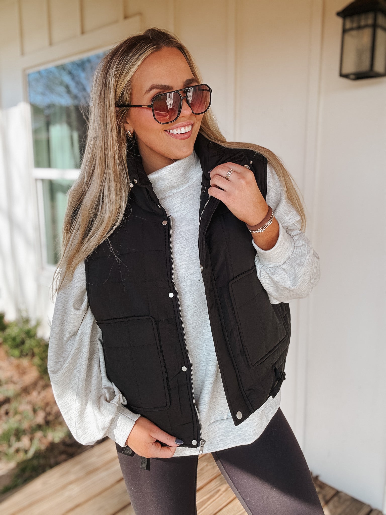 Cedar Creek Black Puffer Vest