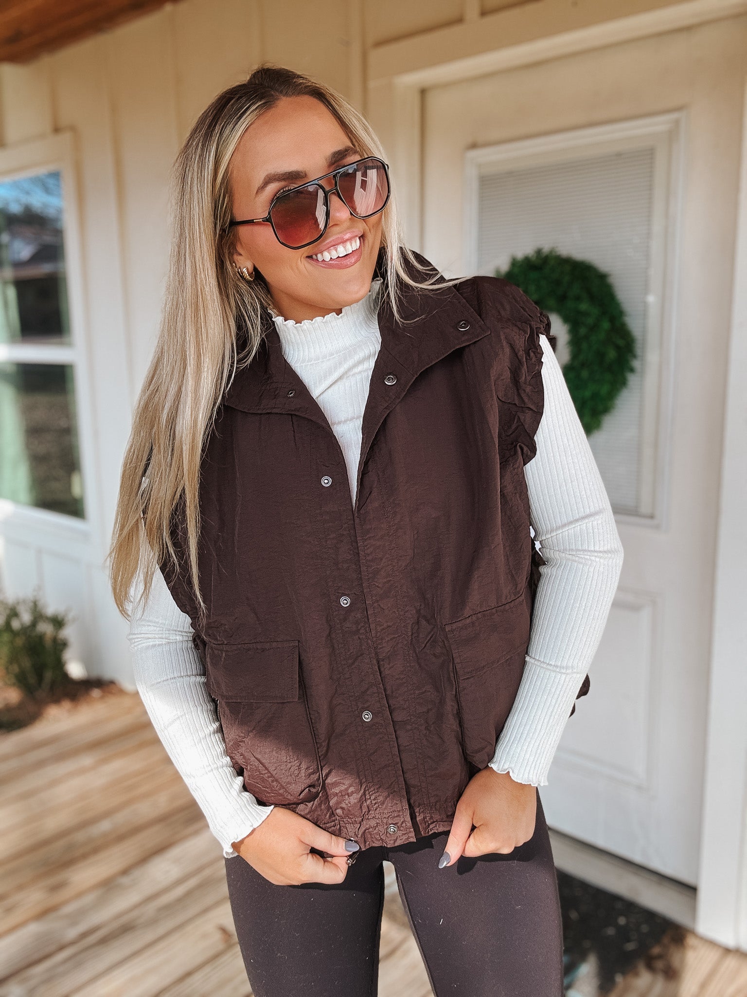 Street Stroll Brown Vest