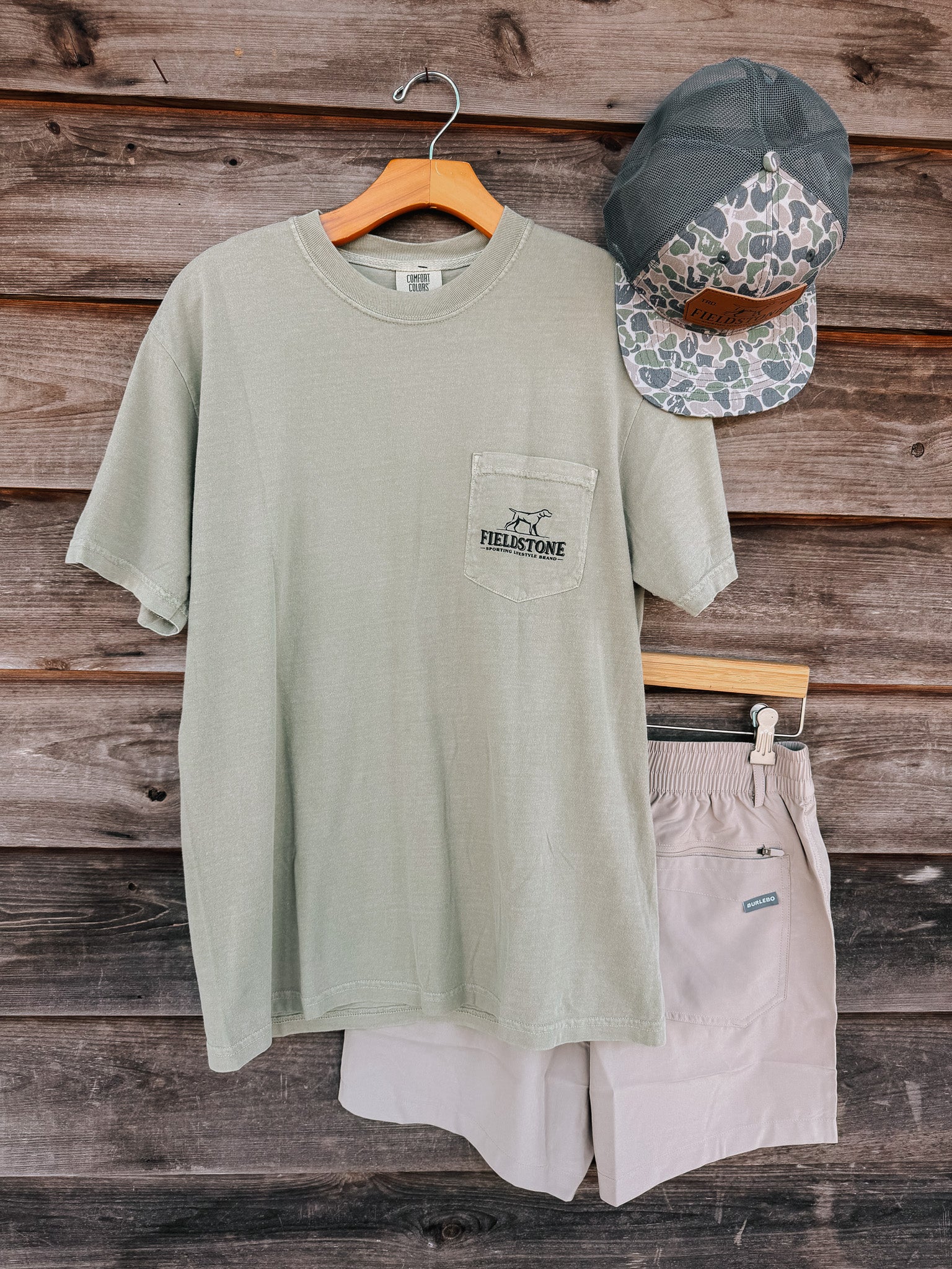 Fieldstone Gone Fishing T-Shirt in Sand
