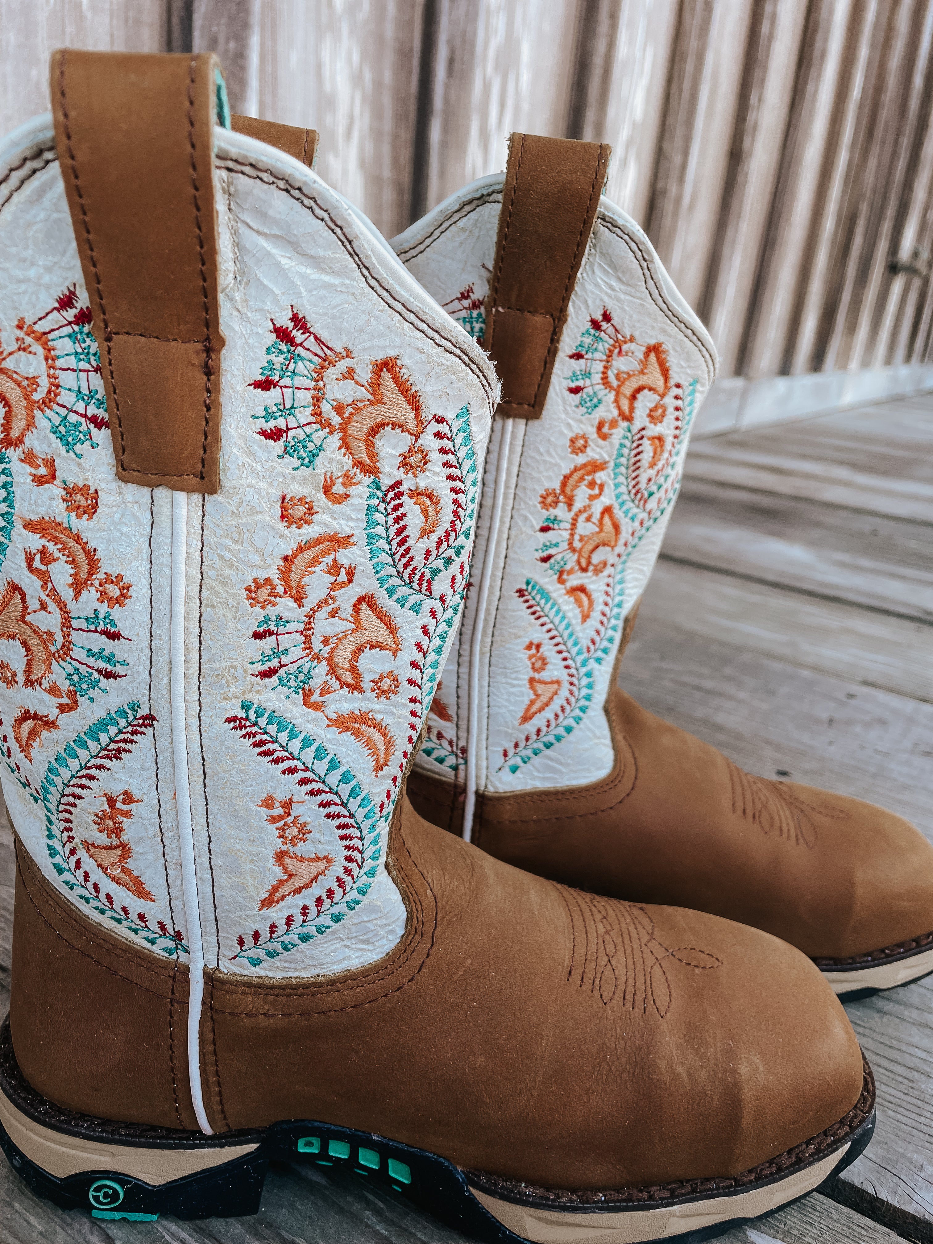 Botas de trabajo con punta de seguridad Corral White Wing Hydro Resist para mujer